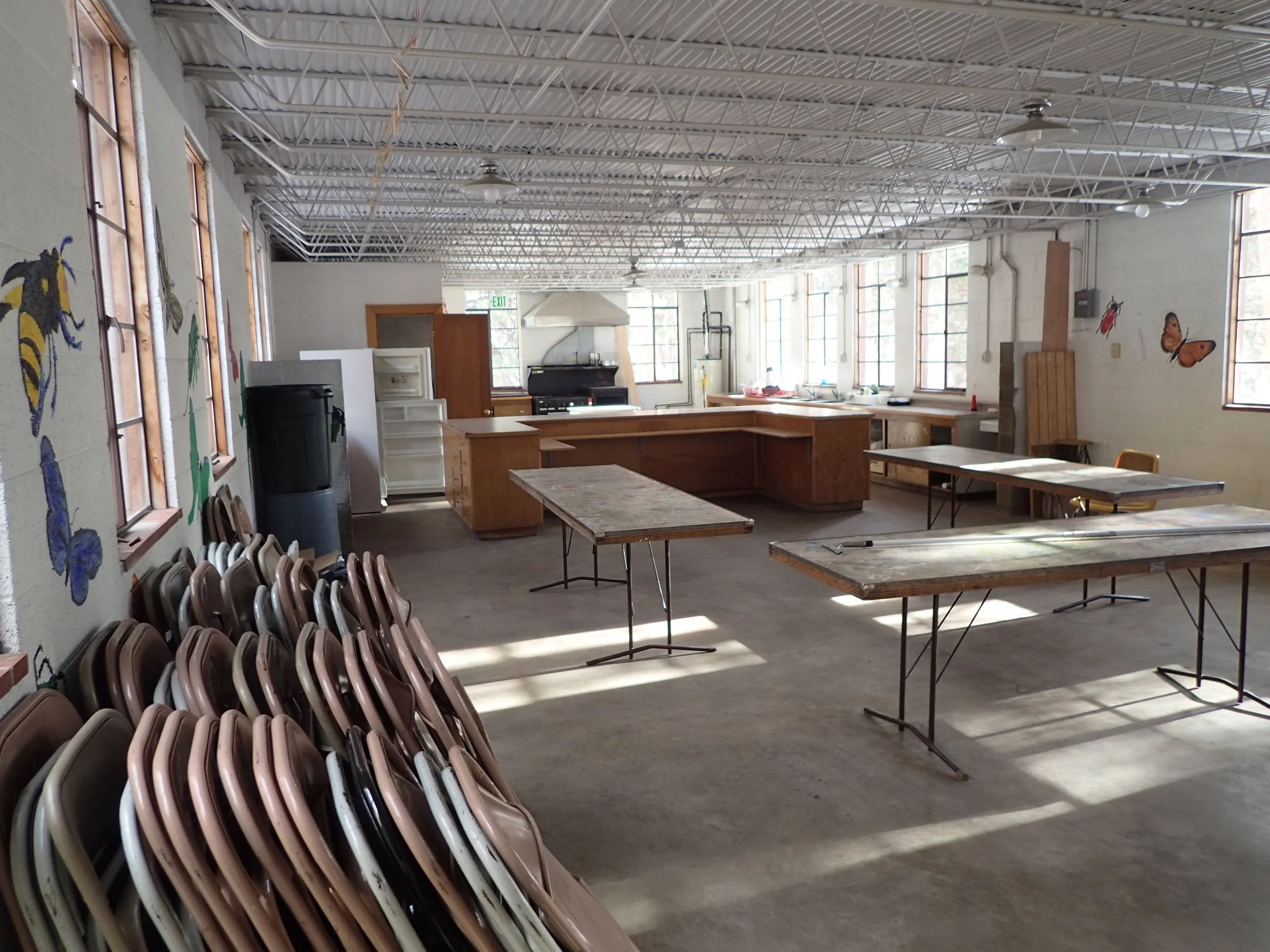 Interior view of the existing kitchen.