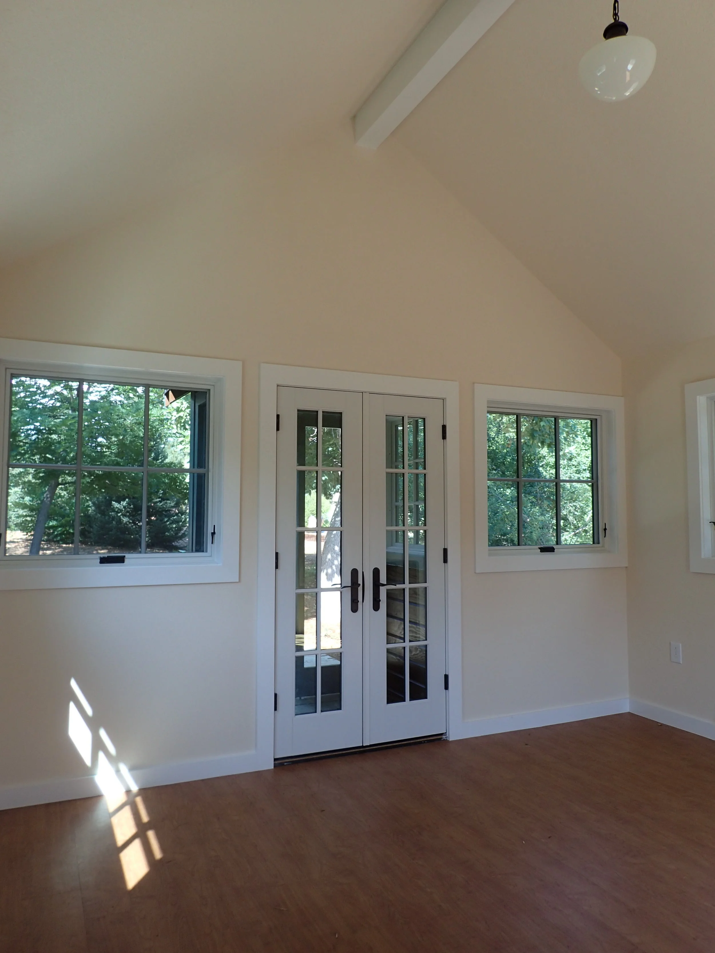 View looking west toward the entry vestibule.