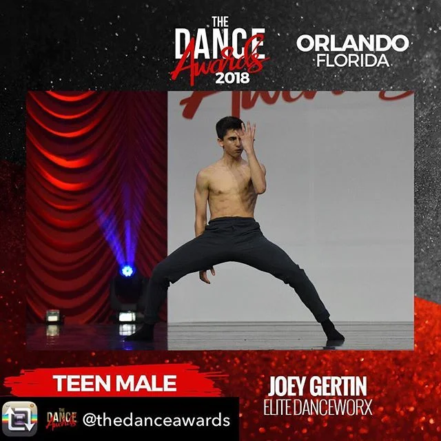 So proud of our Teen Male Best Dancer from @thedanceawards Joey Gertin!!!! Congratulations Joey! ❤️❤️❤️Repost from @thedanceawards using @RepostRegramApp - Congratulations to our 2018 Orlando Teen Male Best Dancer - @joeygertin !! #breakthefloor #the
