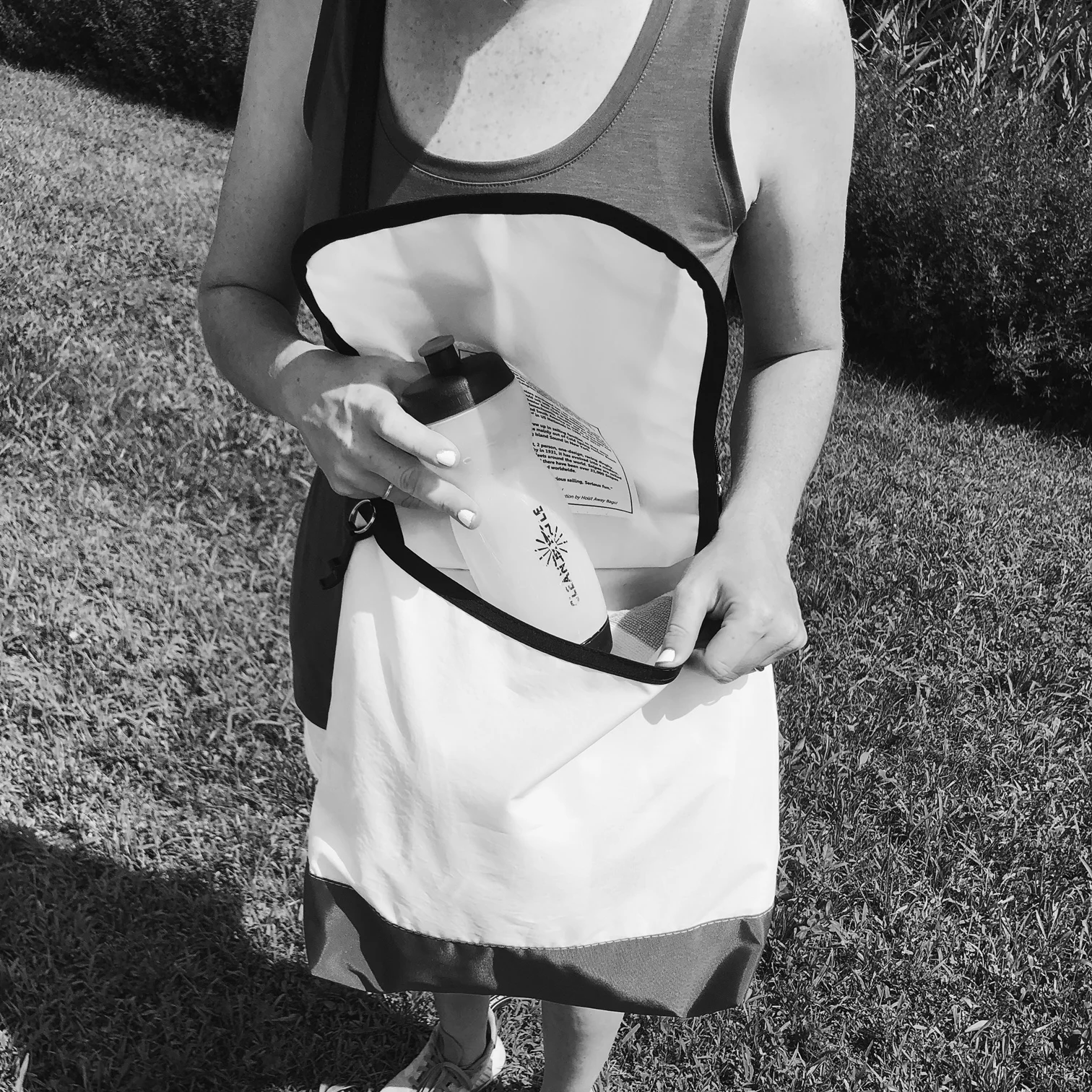 Convertible Tote/Messenger Bag Green, Royal Blue, White & Black (CV2