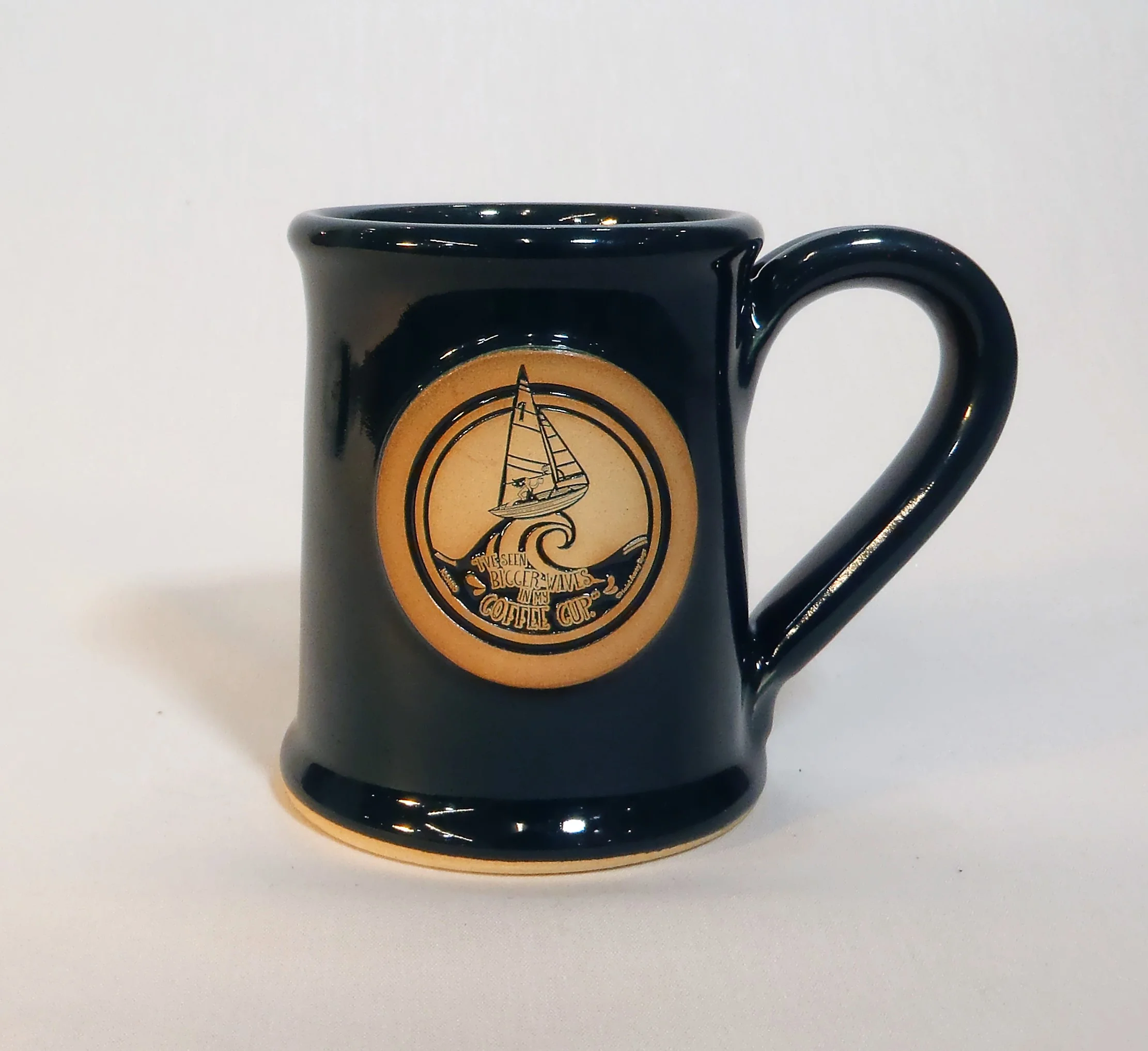 "Shiver Me Timbers" Stoneware Mug (Dark Teal)