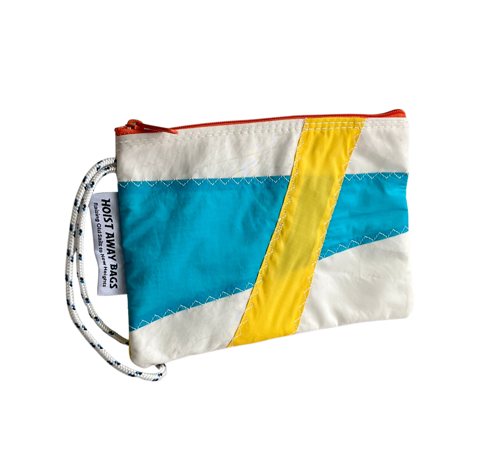 WRISTLET SAILBAG: Aqua, Yellow and Orange