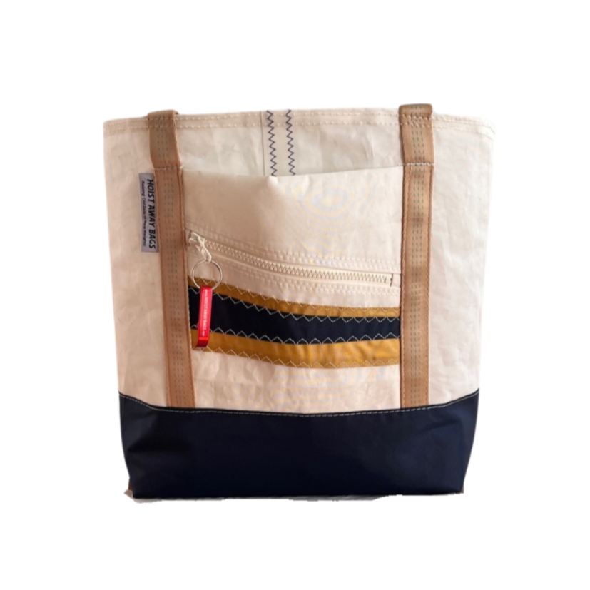 REEF SAILBAG (Small Tote): Navy and Gold