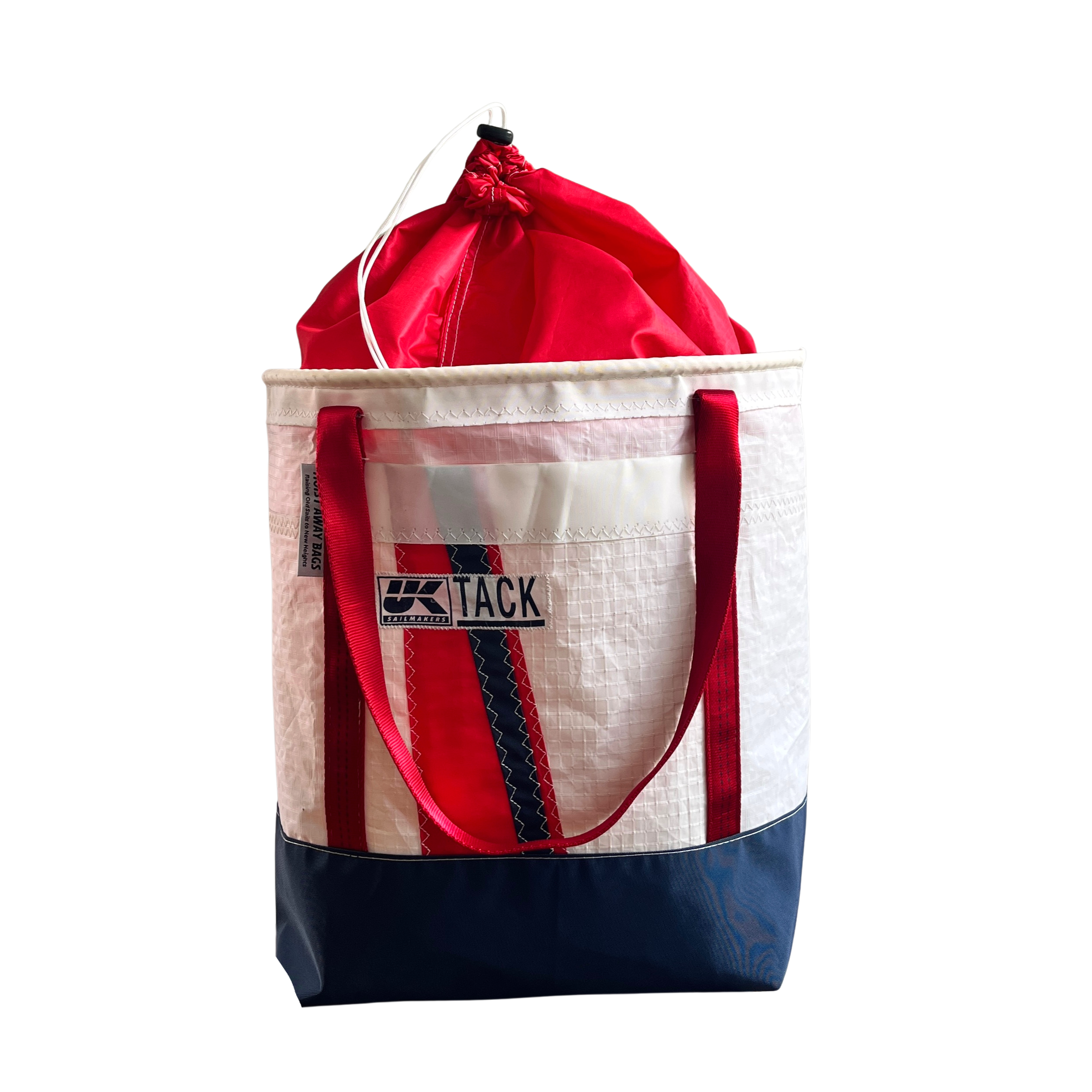 STOWAWAY SAILBAG (Medium): Red and Navy