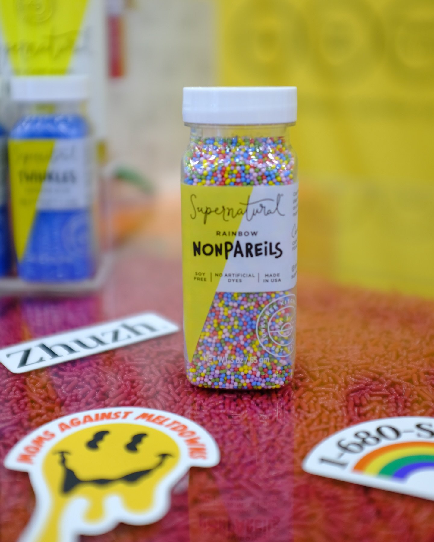 Coming soon! ✨ Introducing an old friend with a fresh face, Rainbow Nonpareils. We&rsquo;re so excited to finally have an answer to your requests for this crunchy classic, featuring vivid hues from plants, American manufacturing, and non-gmo cane sug
