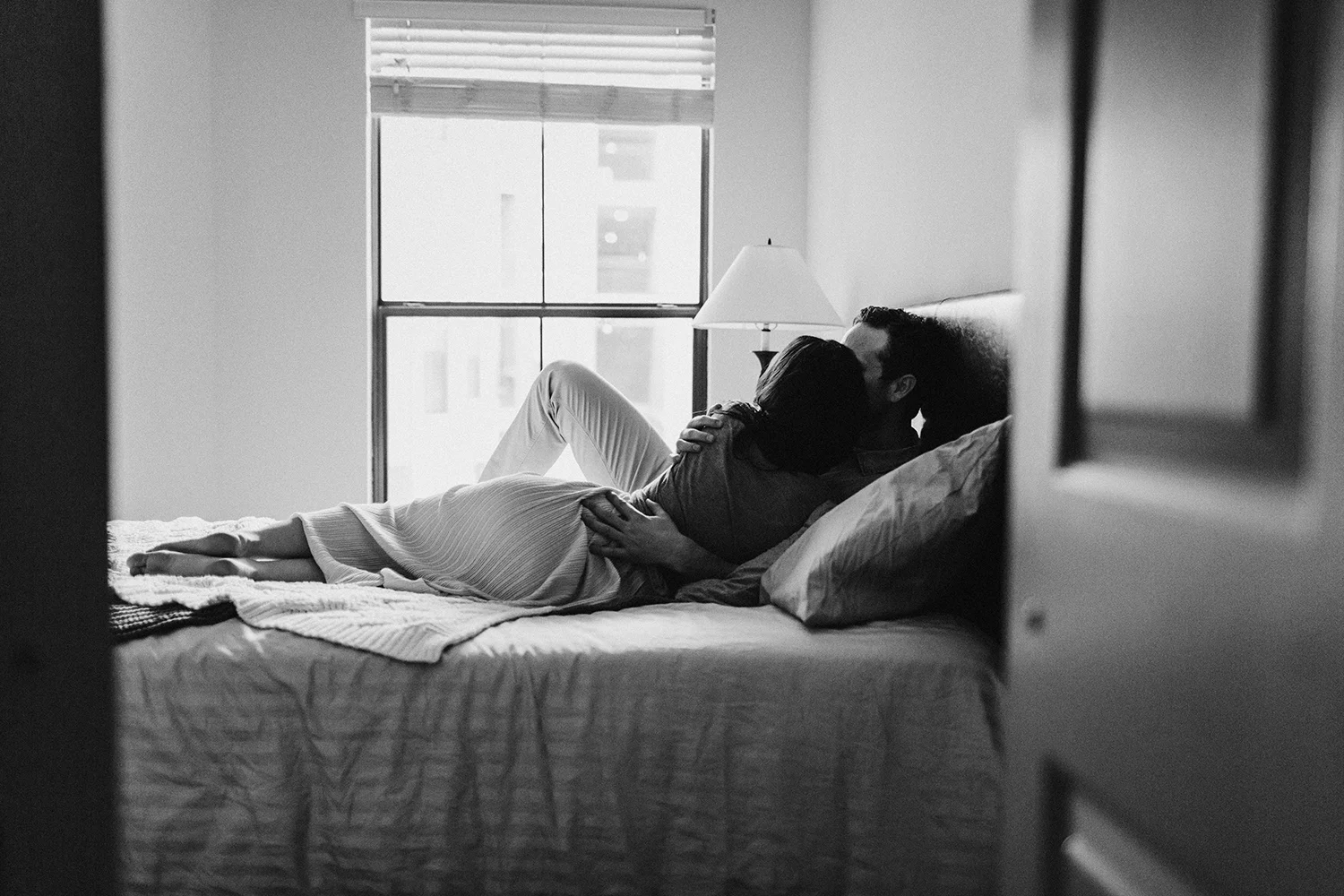 Intimate couple in home photography