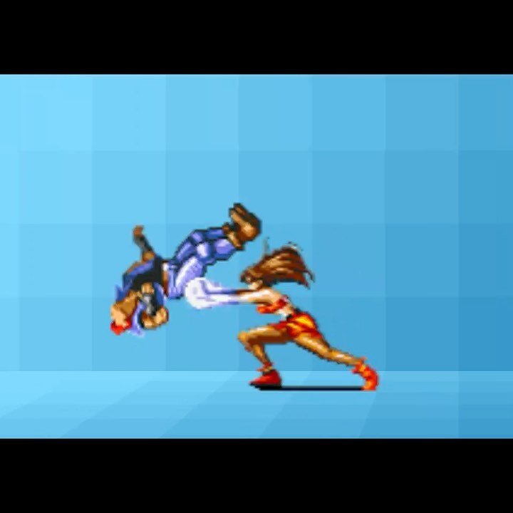 High kick, low exposure, full power. Look what a girl can do when her clothes are fun, fit, fab, AND functional.

#Blaze #StreetsOfRage #videogames #animation #pixelart #motiongraphics #motiondesign #combat #characterdesign #retro