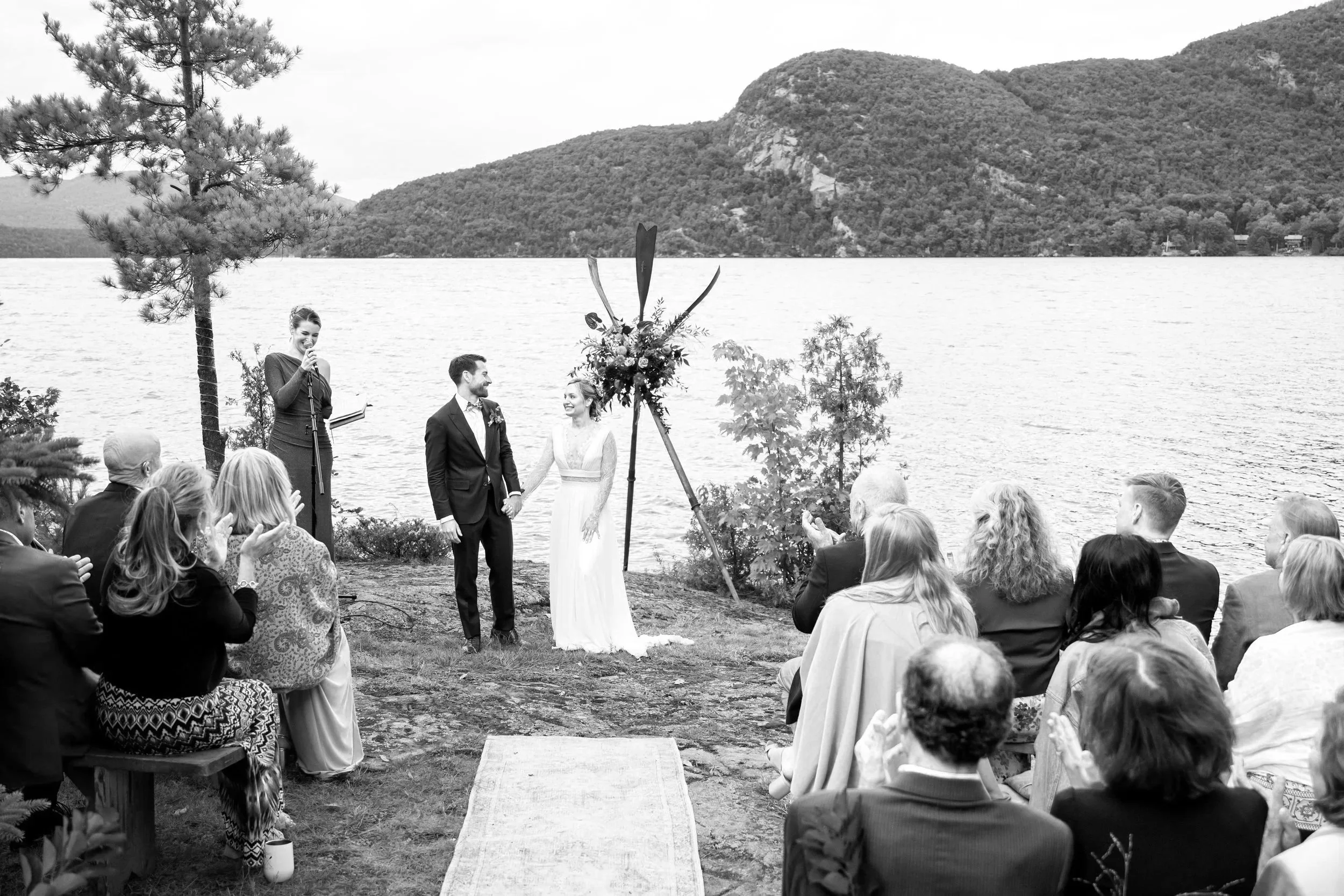 Wedding Ceremony in Adirondack Camp NY