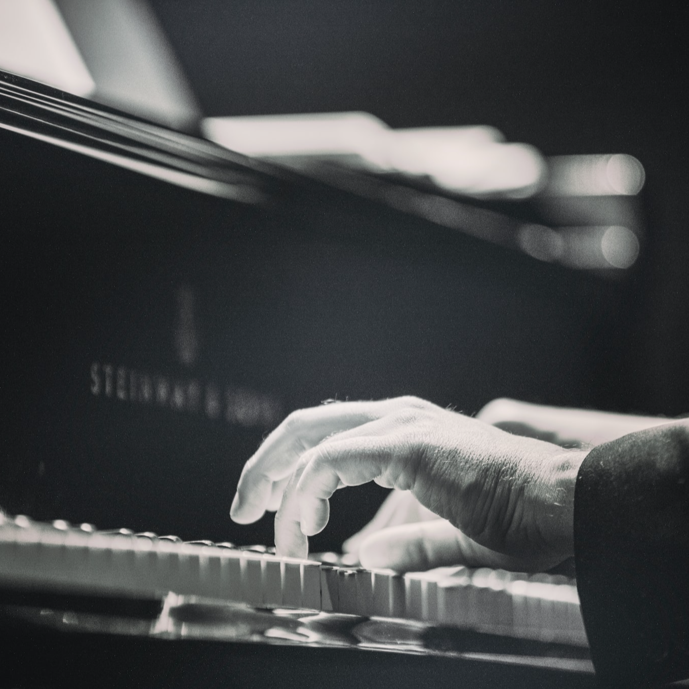 Musician playing piano