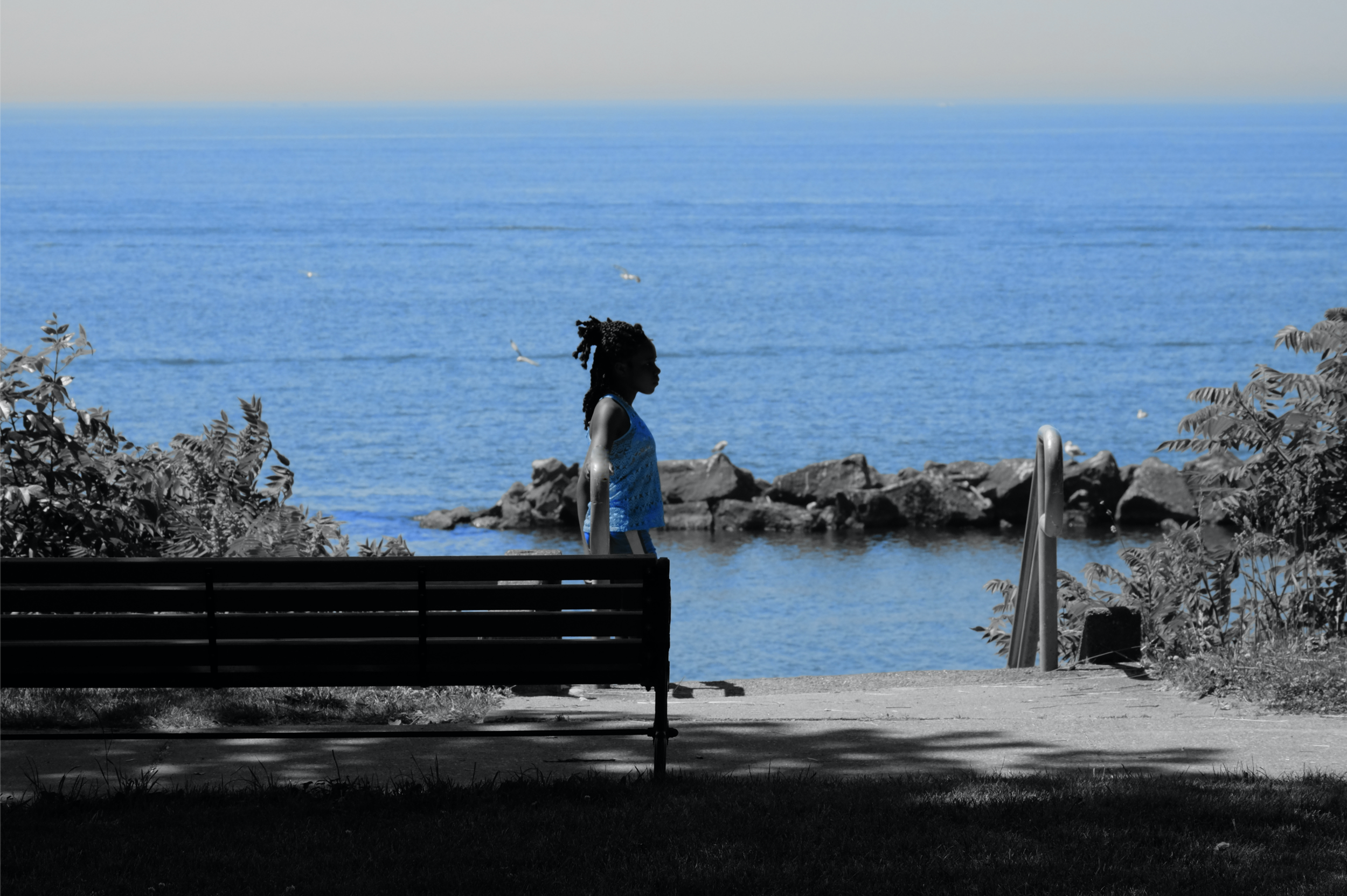  PAUL MARKOWICZ,  Lake Erie Blues,  2020. 11x16”. Digital photography. $450. 