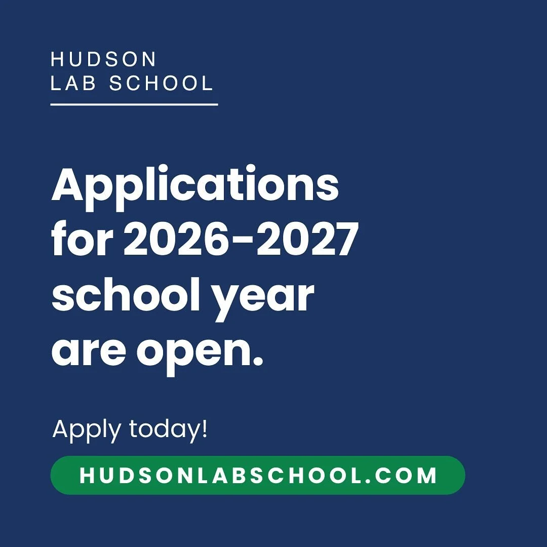 Applications for the 2026&ndash;27 school year at Hudson Lab School are now open! We encourage families to apply early to secure a spot in our vibrant, project-based learning community. Visit our website to learn more about our admissions process and