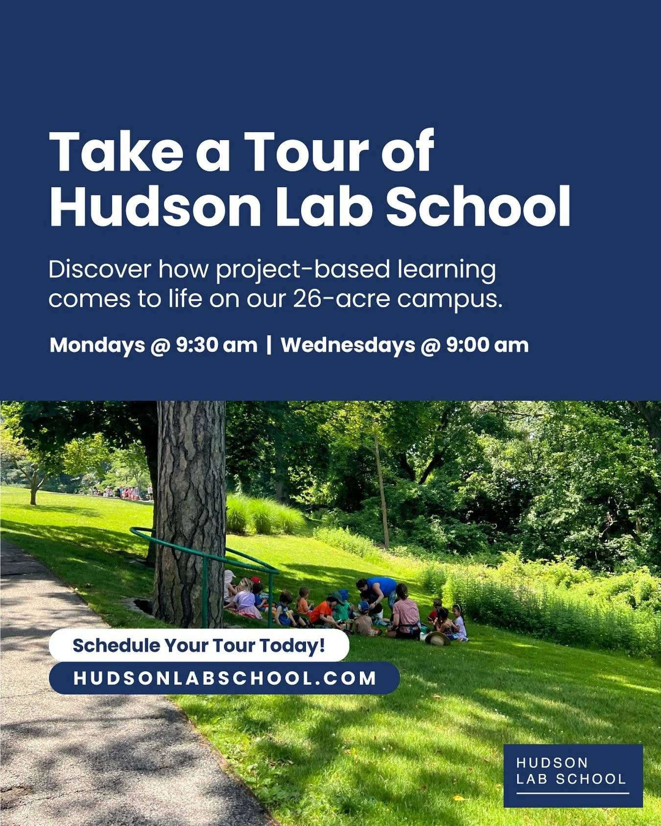 See Hudson Lab School in action! Join us for a campus tour to learn more about our project-based learning approach, meet our community, and explore what makes HLS unique. Spots fill quickly&mdash;reserve your visit today. #HudsonLabSchool #HLSTour #P