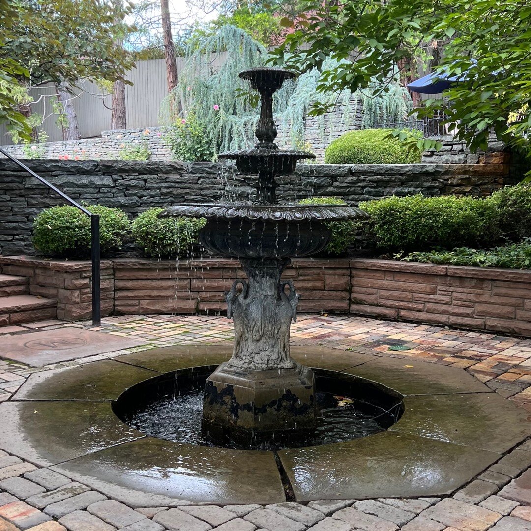 We recently had the opportunity to revisit this landscape we installed back in 2004. It just goes to show quality installations hold up well over time! 

 #landscapedesign #landscape #waterfeature #fountain #drystack #hardscape #cedrus #weepingblueat