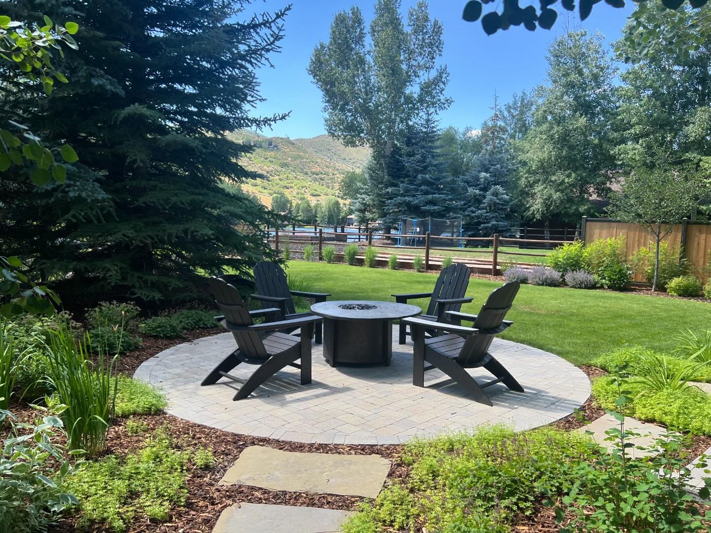 Seating areas in the front and back yards and a planting bed detail of a project we completed in 2022. It&rsquo;s always nice to see how the plants and overall landscape mature over time! Designed by our talented @simschwobe and installed by our hard