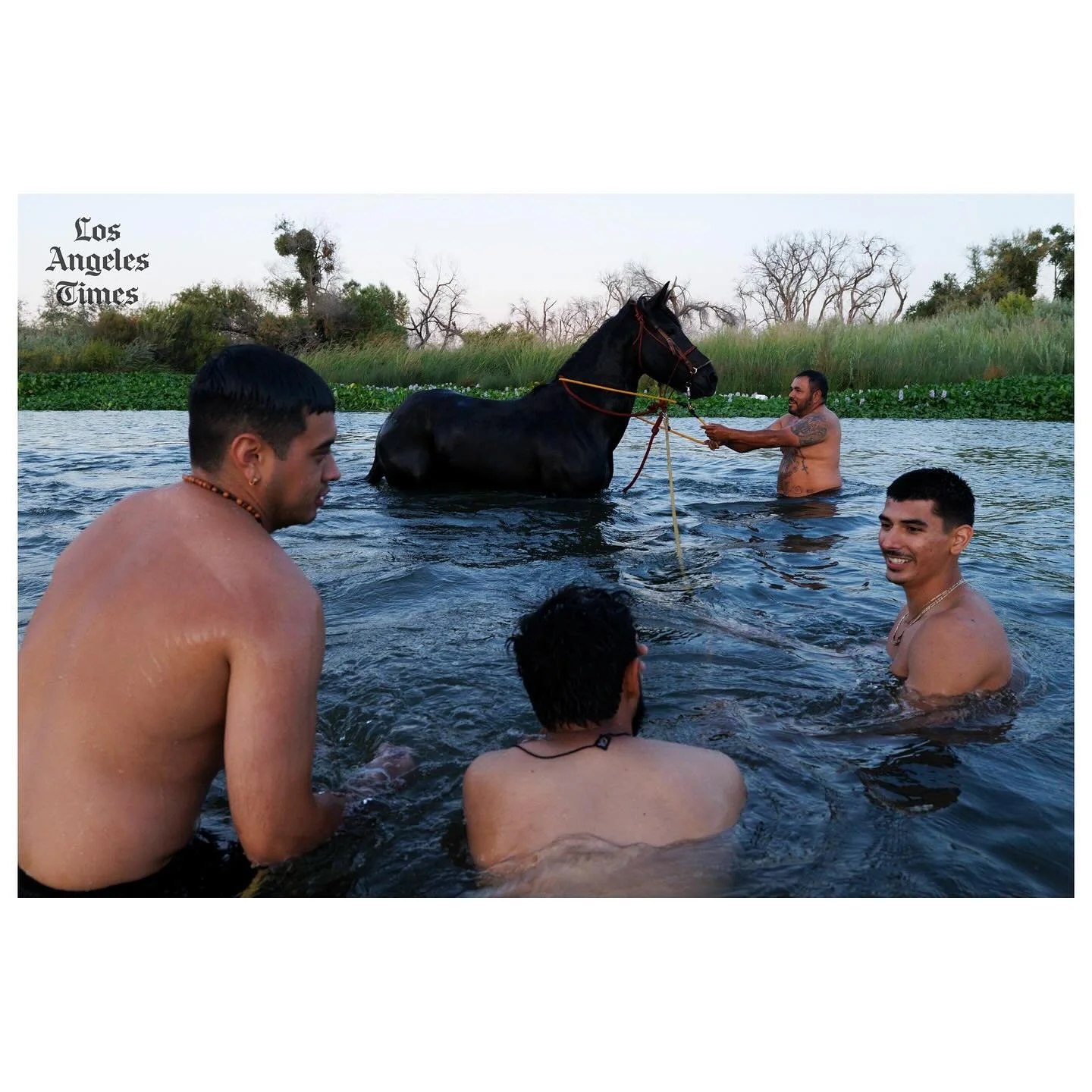Part 3: The Joaquin Murrieta Ride,&nbsp;@juaquinmurrietariders reporting with&nbsp;@claraharter for&nbsp;@latimes

Dusty trails, cooling off in the San Joaquin River, campfire singing and dancing after being non-verbal after a 10 hr ride.

#cowboy #c