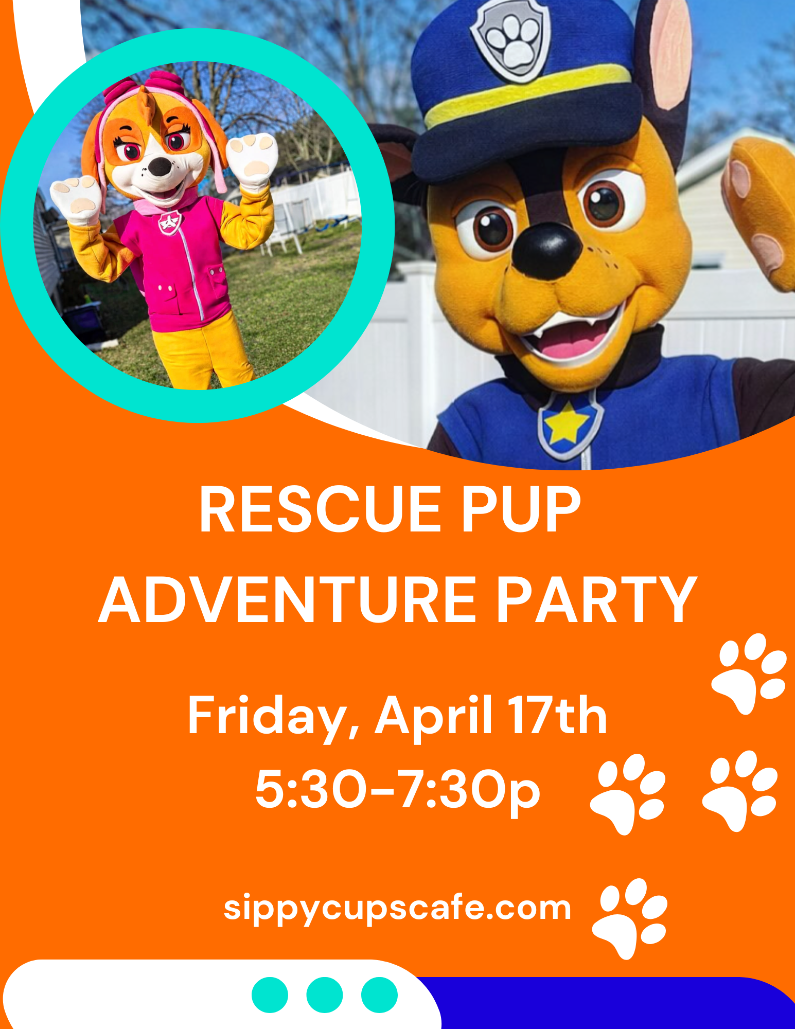 Brown and White Modern Dog Walker Flyer.png