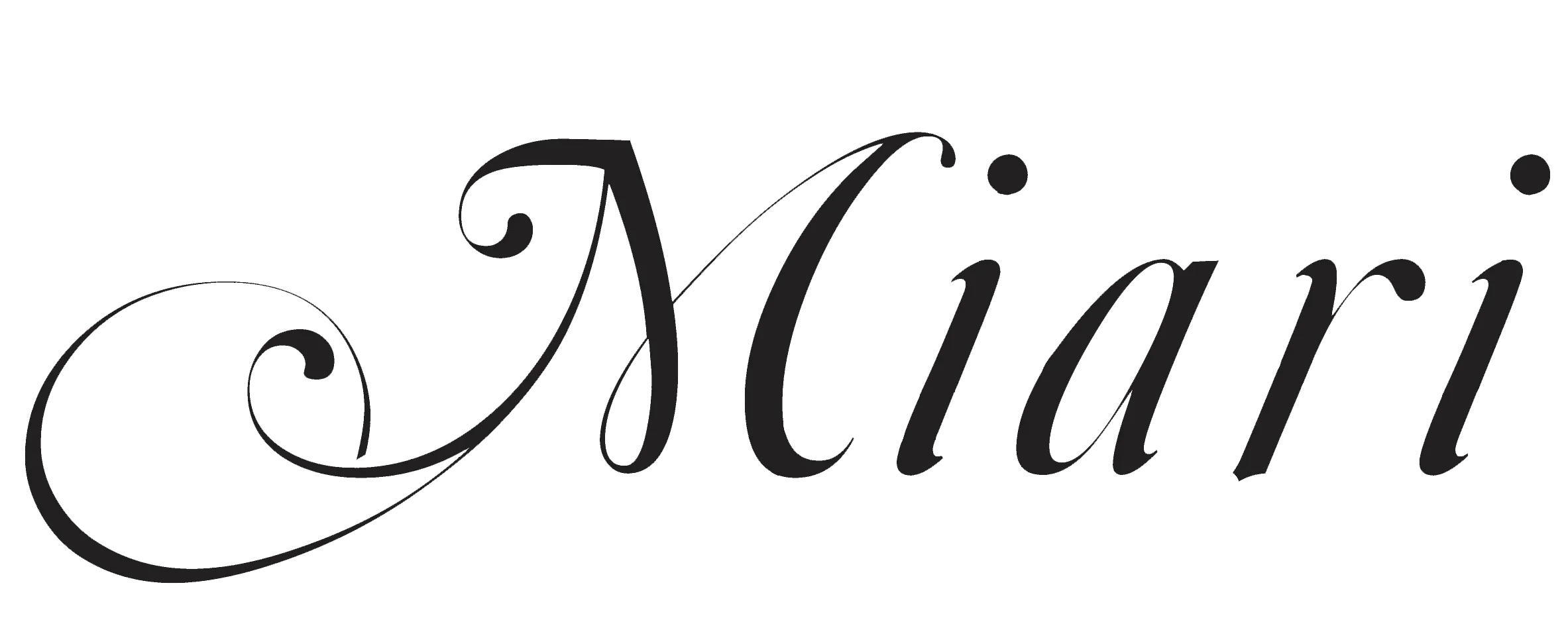 Stylized black cursive text spelling 'Tiarri' on a white background.