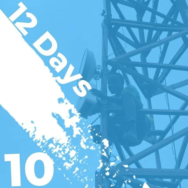 #12days
11.Open Cellular 
As part of our work with Open Cellular to develop the first digital communications network on Idjwi, we installed two new Open Cellular base stations on the north of the island. This is a first step in plans for a free GSM