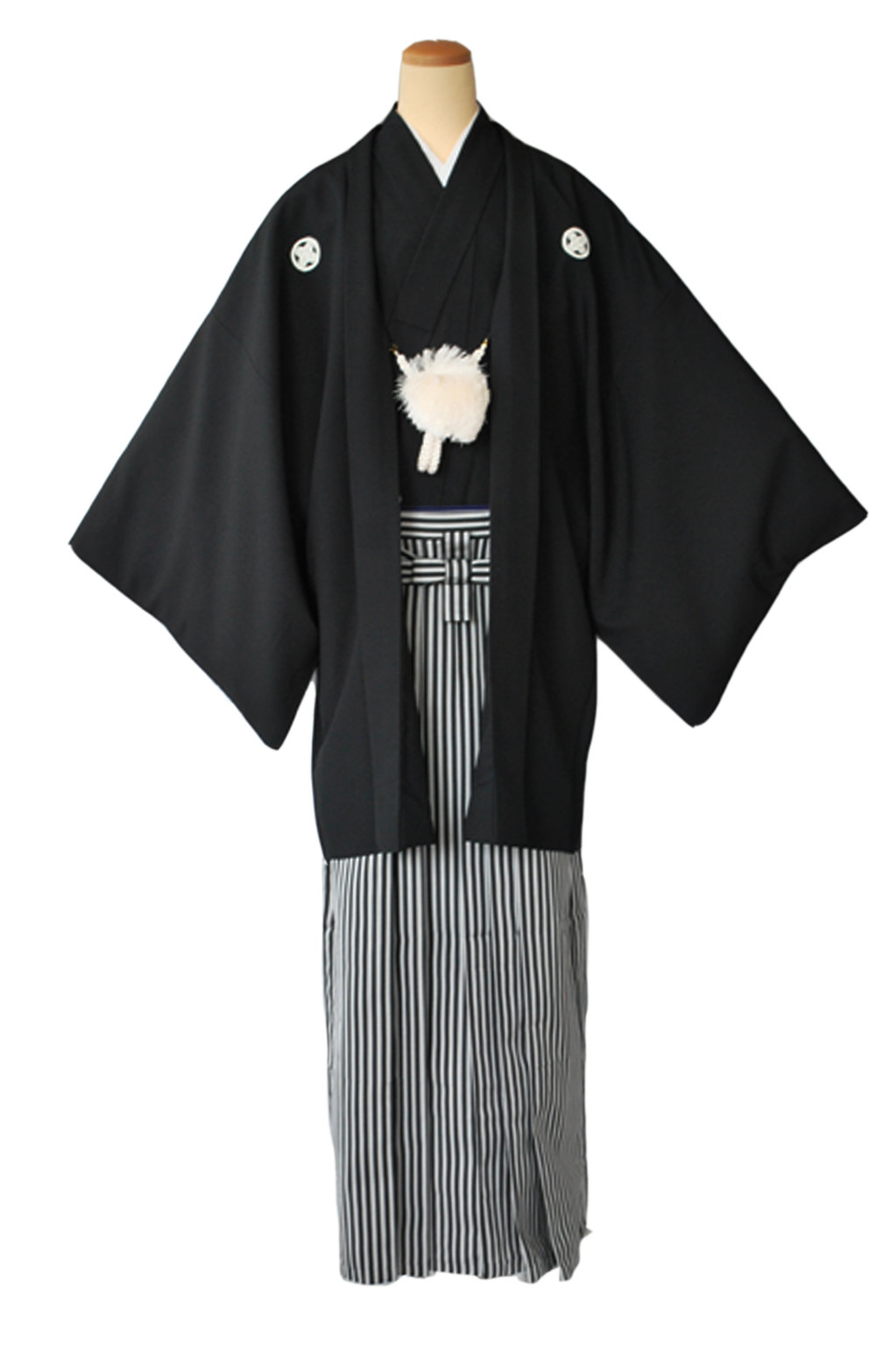 Traditional Formal Men's Kimono Black & Haori – Kimono House NYC