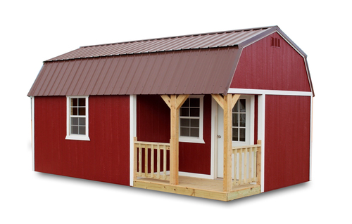 Painted Side Lofted Barn Cabin - Vegas Sheds