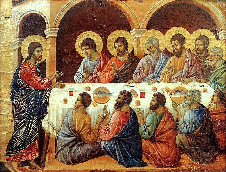 The Last Supper by Maesta Duccio (1308)