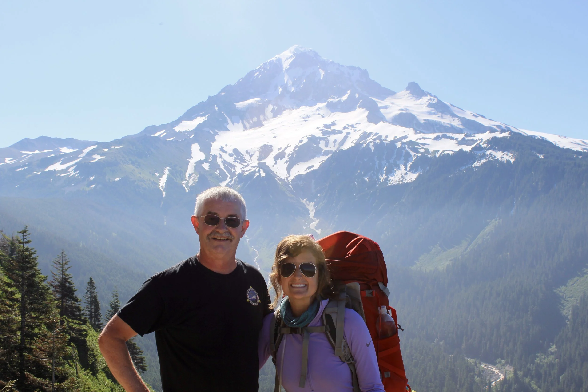 Me and one of the amazing individuals Jordie and I met on our hike!