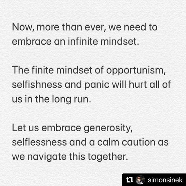 &quot;The purpose of the game is to perpetuate the game.&quot; We're in this game together.
We're all we got.
We're all we need.

#Repost @simonsinek with @get_repost
・・・
It is rare for all of humanity to have an opportunity to come together to help 