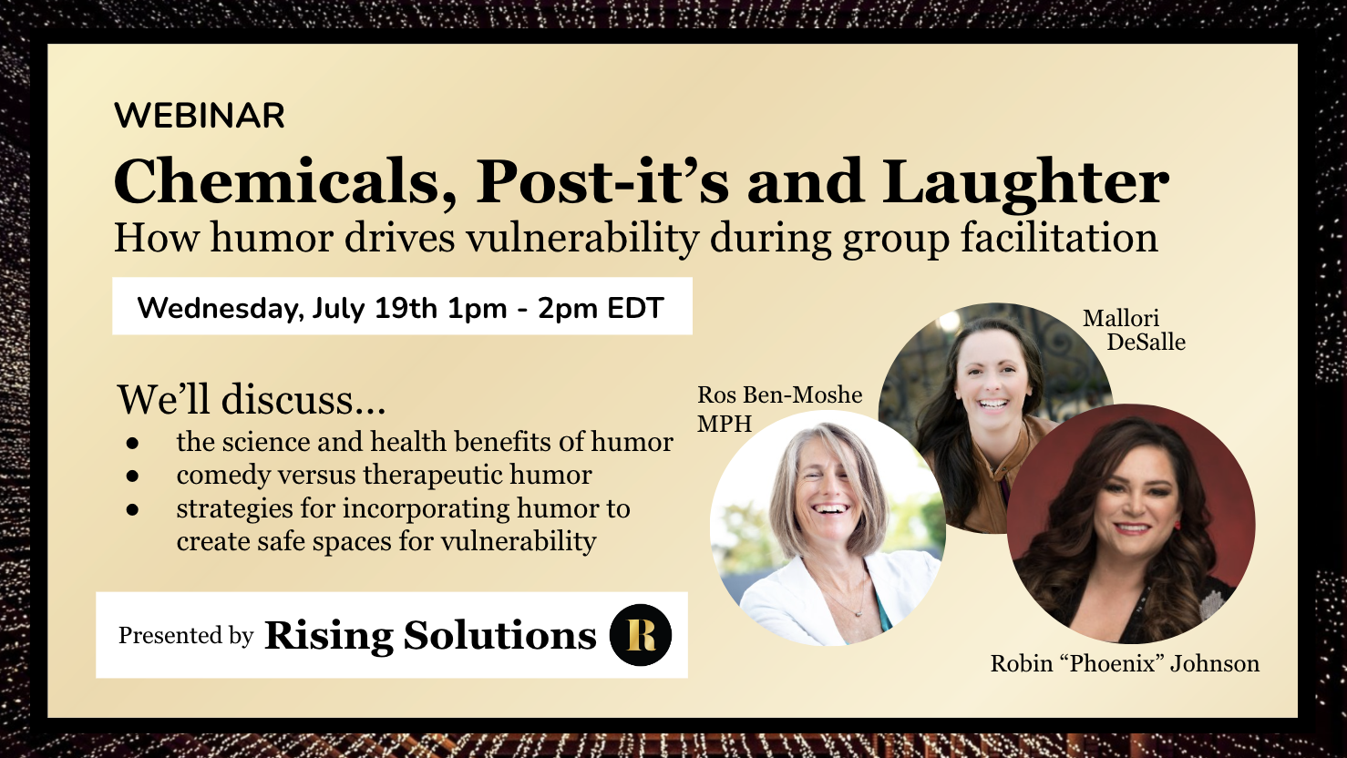 Webinar: Chemicals, Post-it's and Laughter