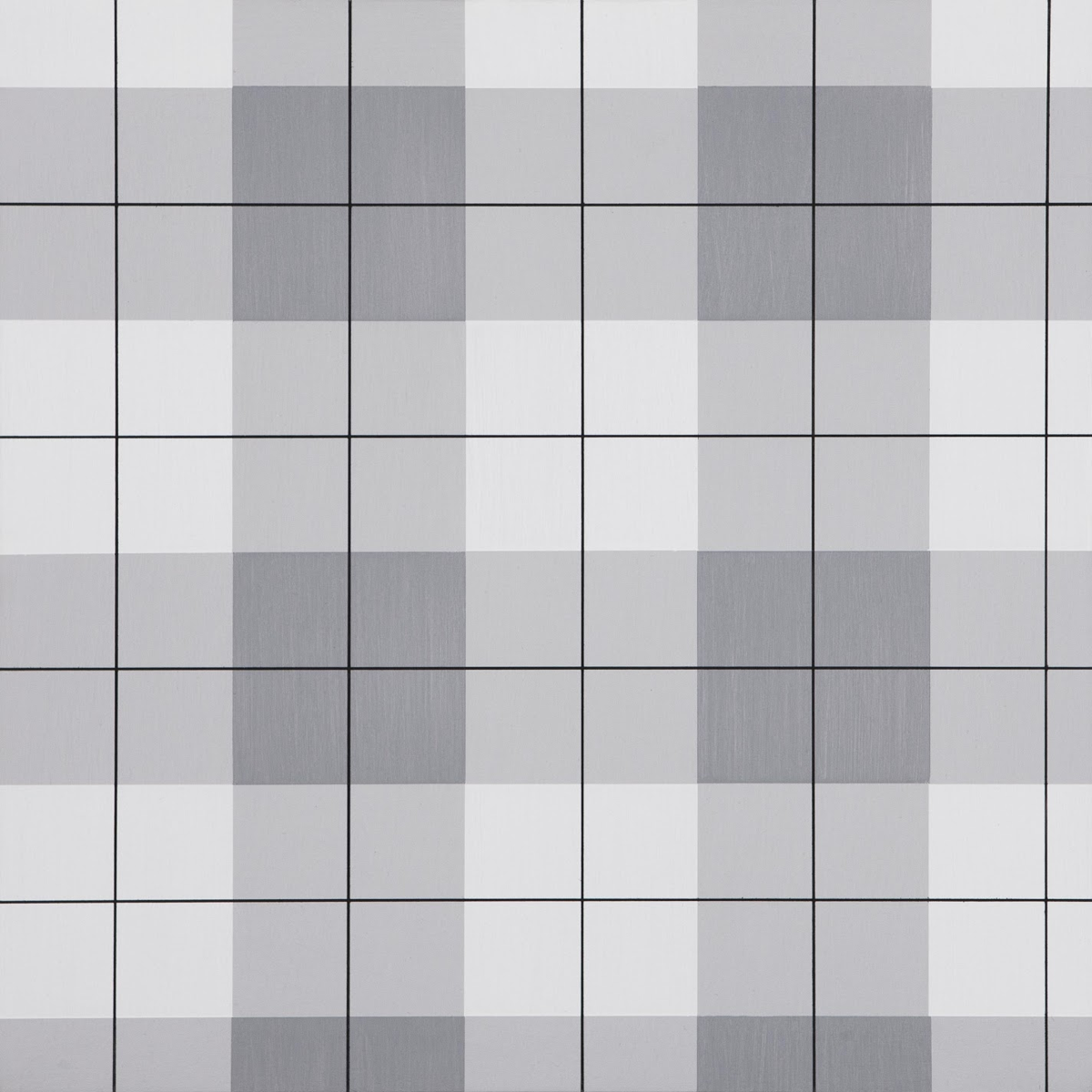 Plaid 2, 36” x 36”, Acrylic latex on panel, 2014