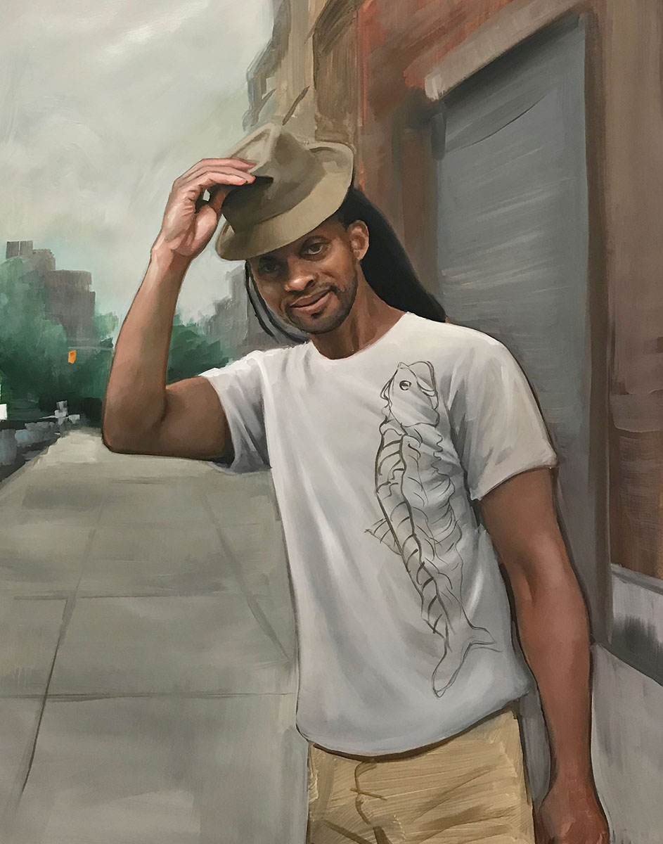 Michael Connors, Diallo, Oil on Canvas, 22" x 28"