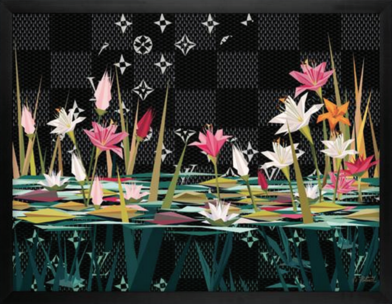 Naturel GRAND LUXURIOUS LILIES II Archival Print on 21mil, 340g Cold Press Natural Paper, 40 x 30”