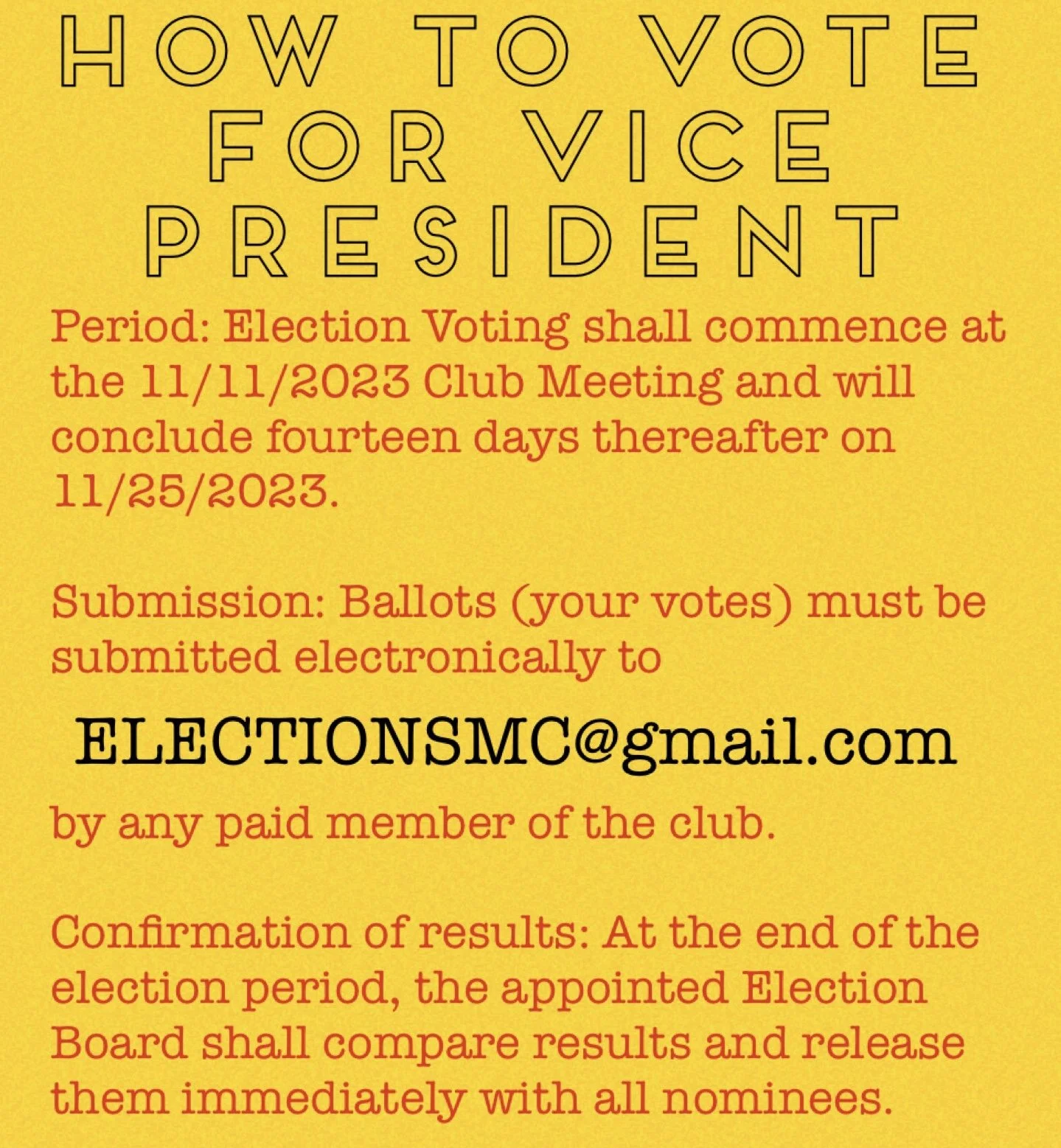 Vote for your 2024 Vice President