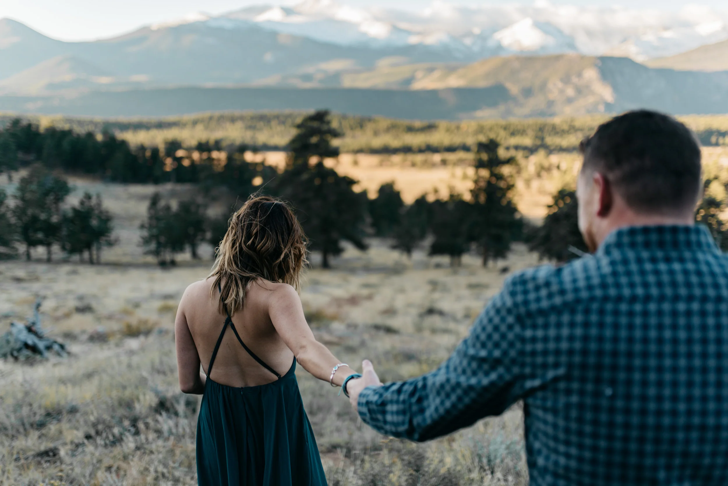  Rocky Mountain National Park sunrise engagement session 
