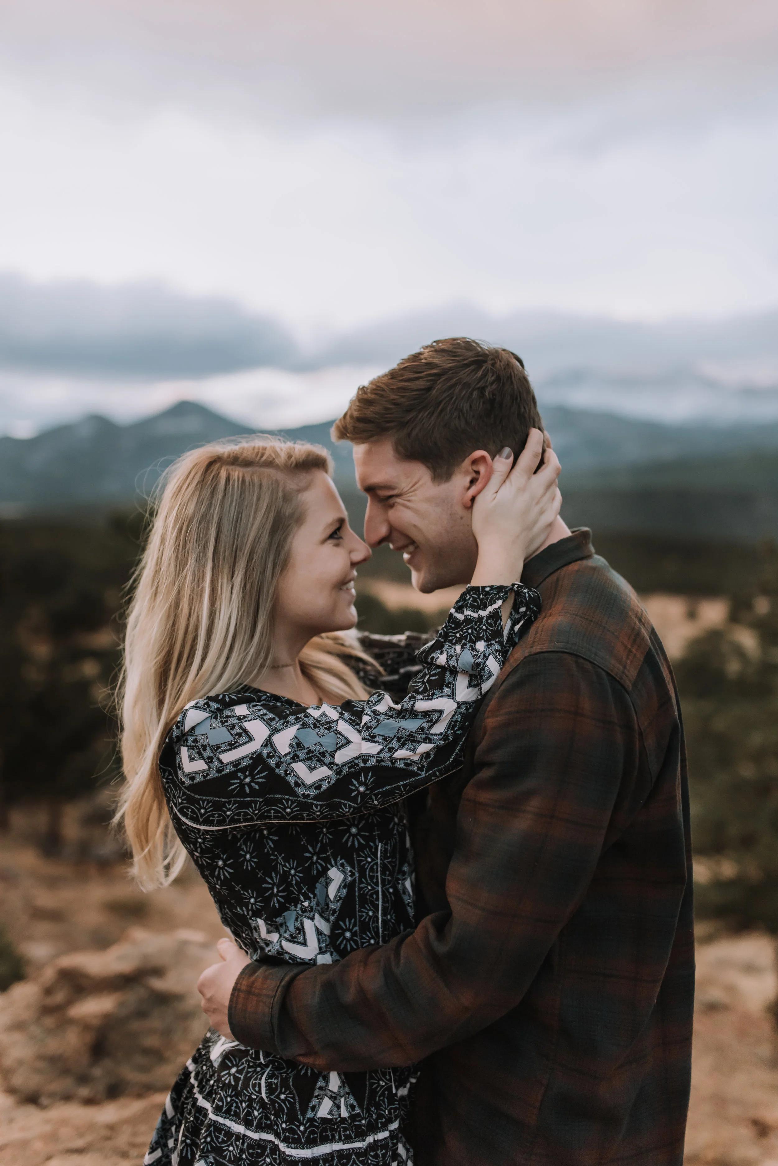  Rocky Mountain sunrise engagement session 