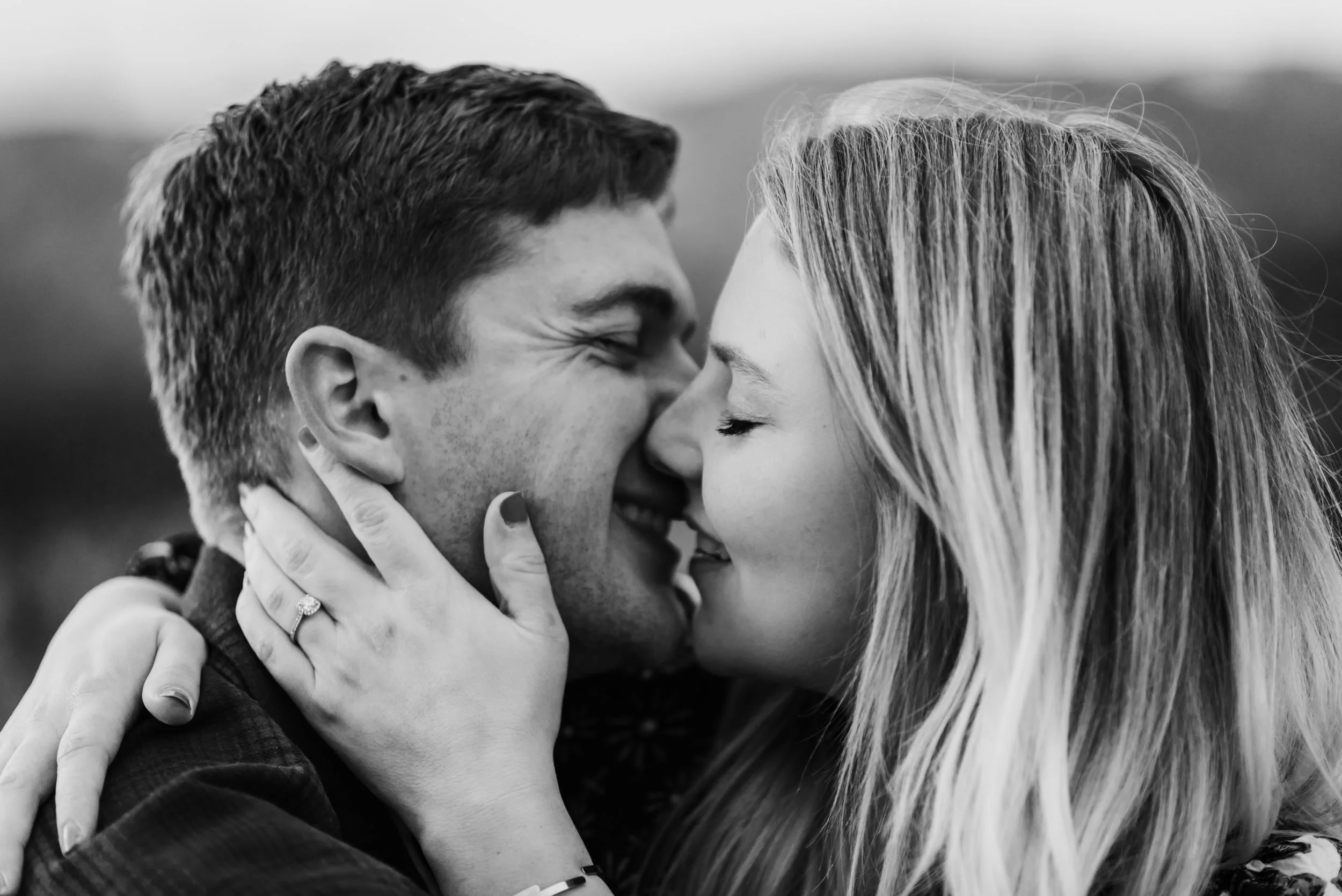  3M curve in Estes Park engagement session 