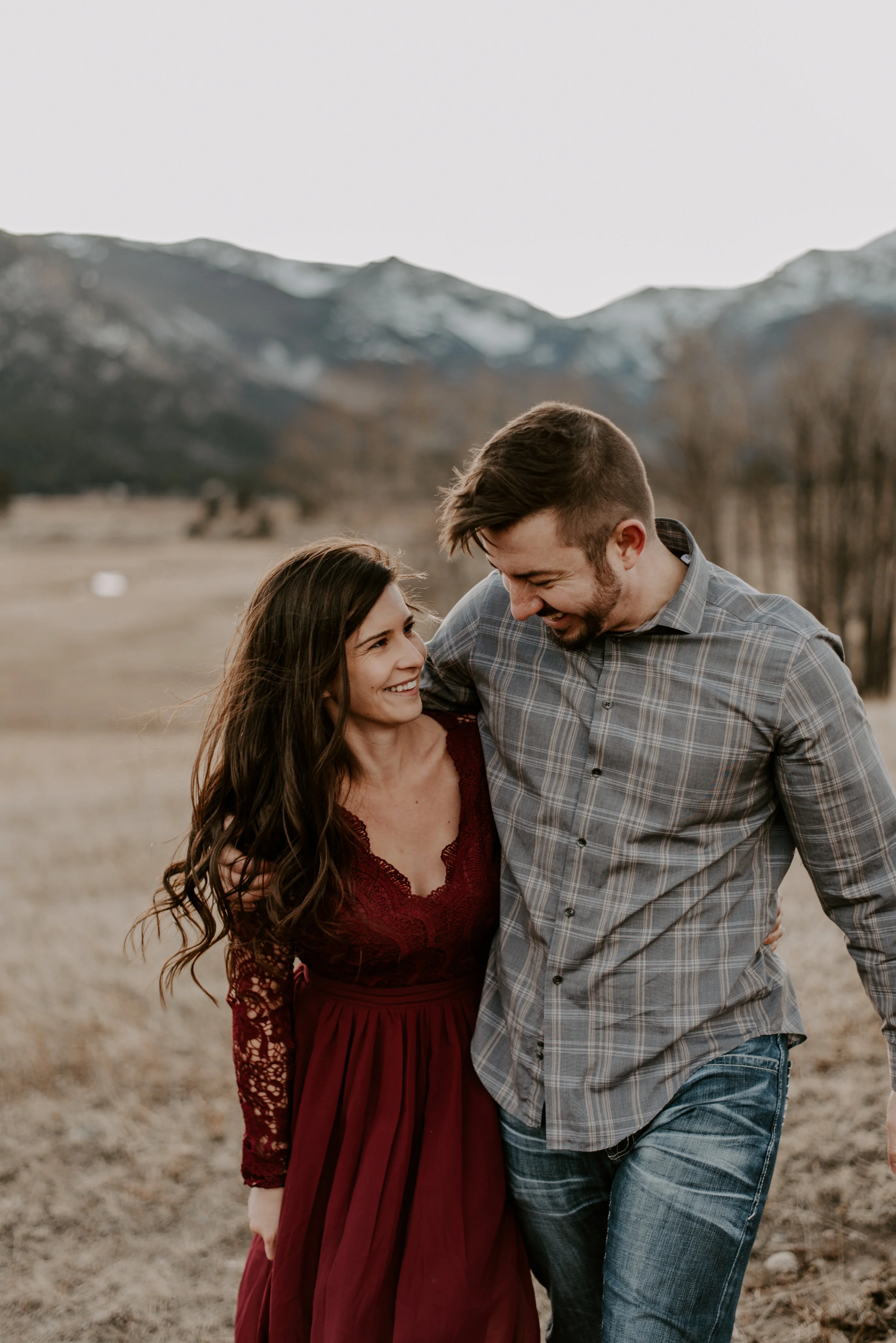  Boho intimate wedding at Moraine Park in Colorado. 