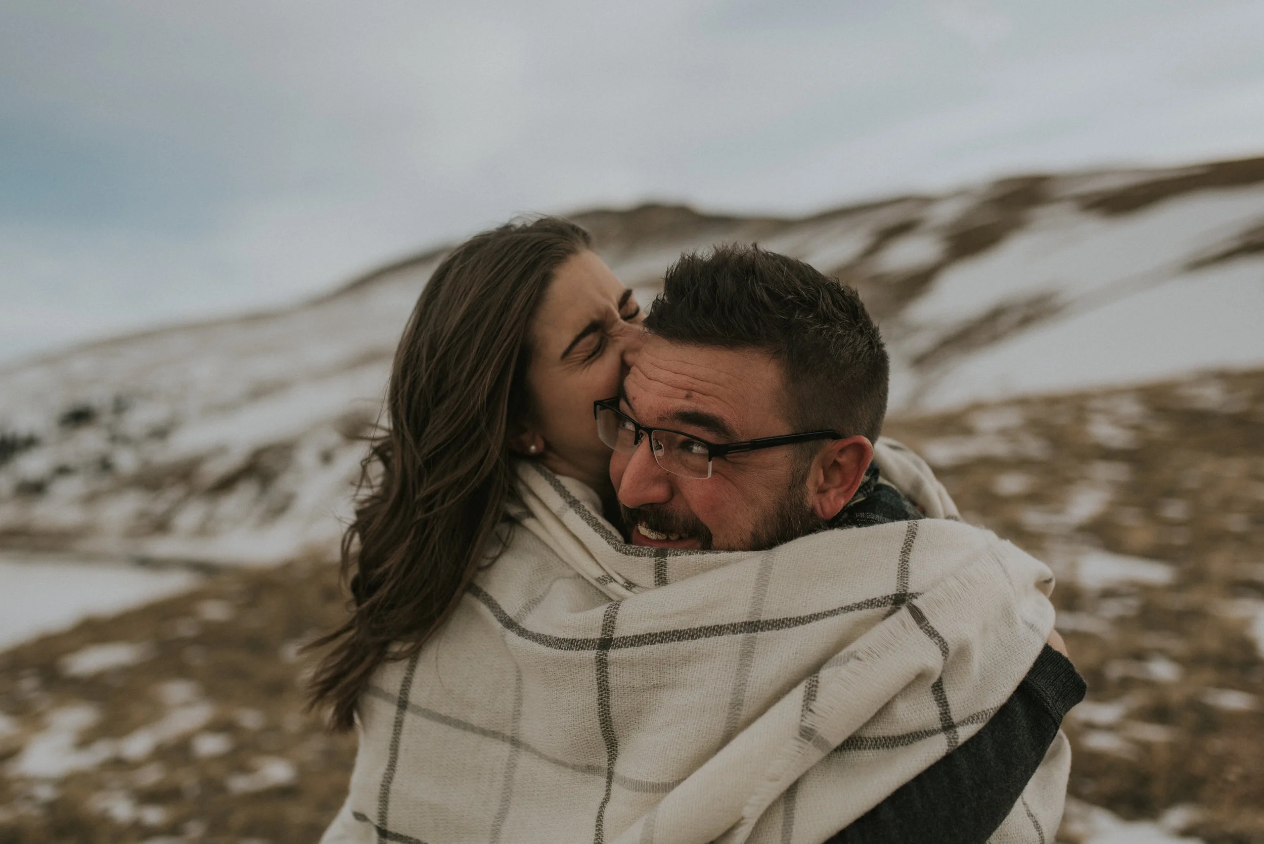  Intimate wedding at Loveland Pass. Colorado elopement and wedding photographer. 
