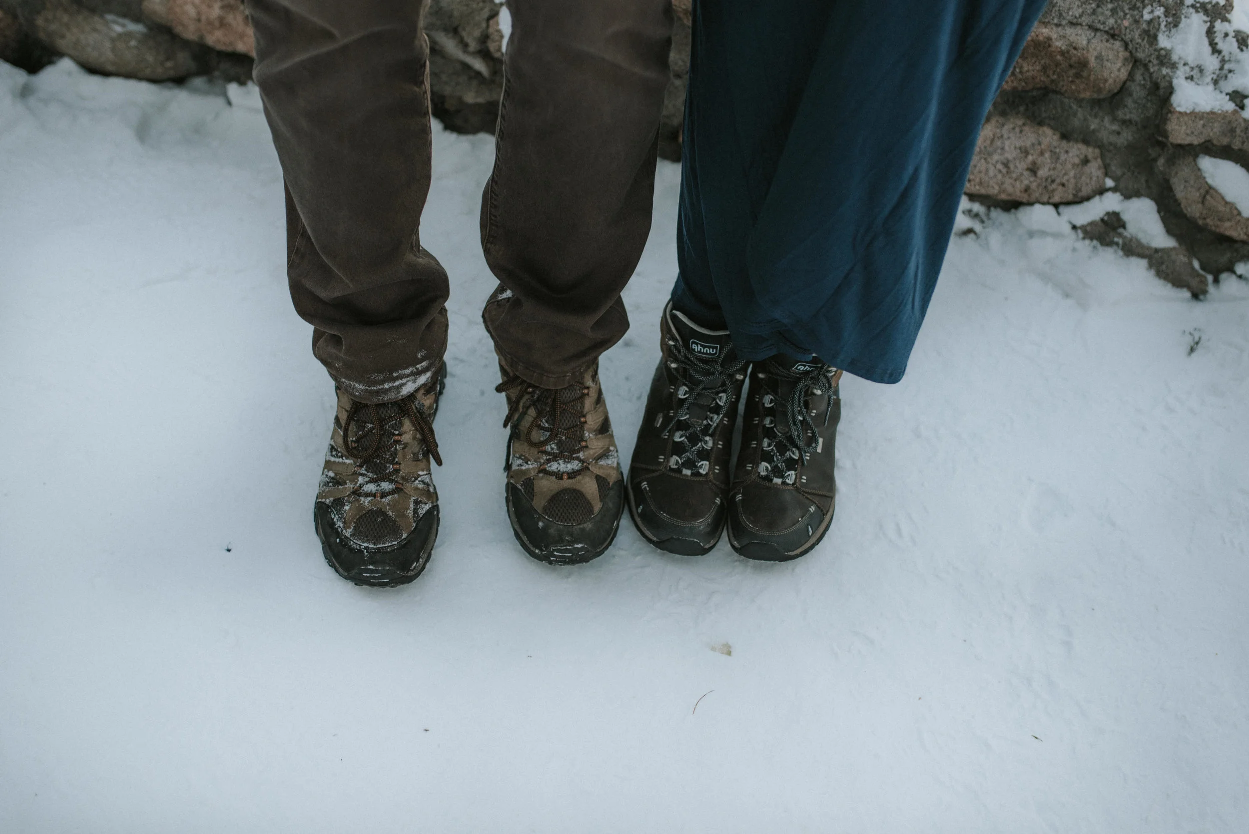  Hiking engagement session at Sapphire Point in Colorado. 