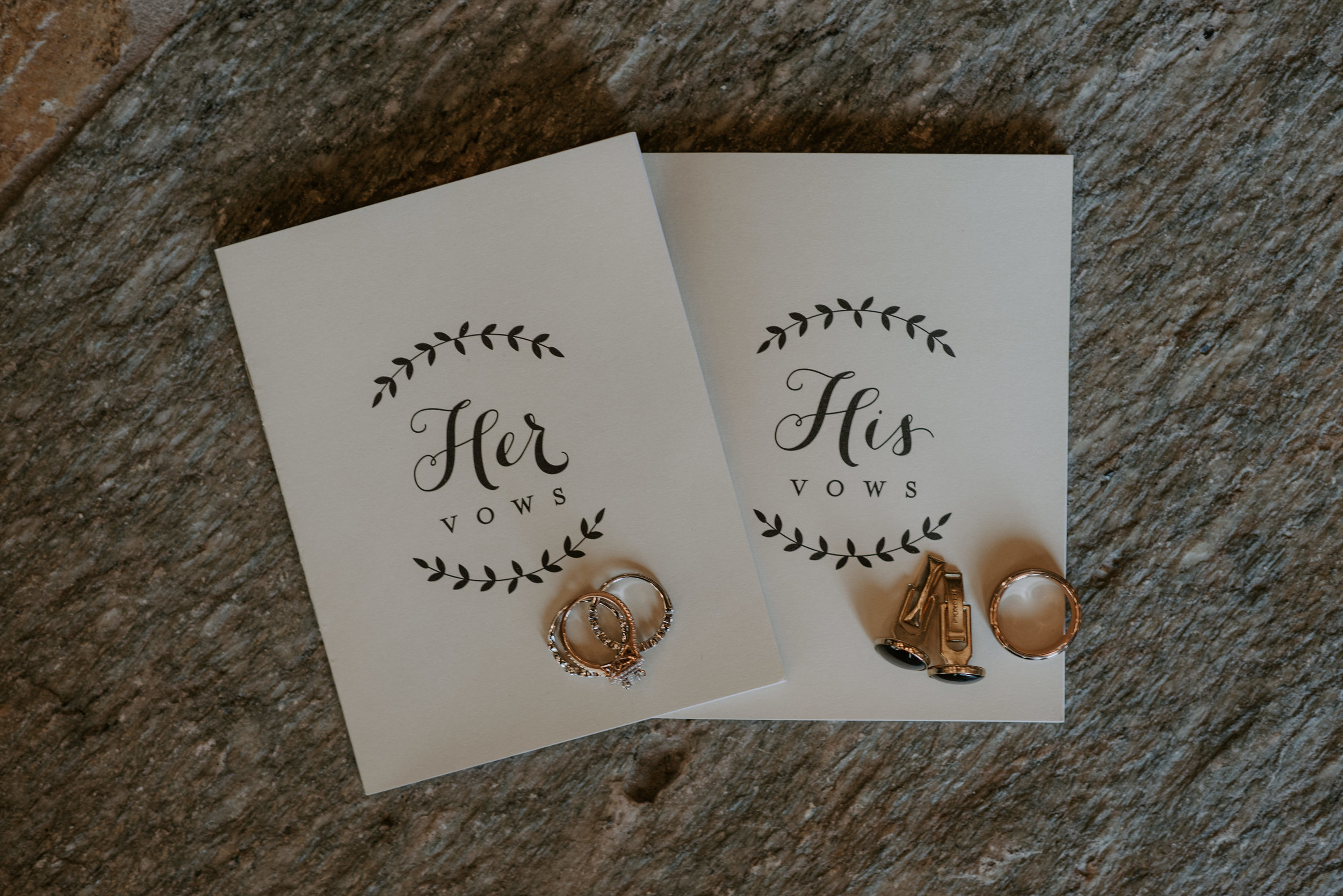  Bride & Groom's vow books. 