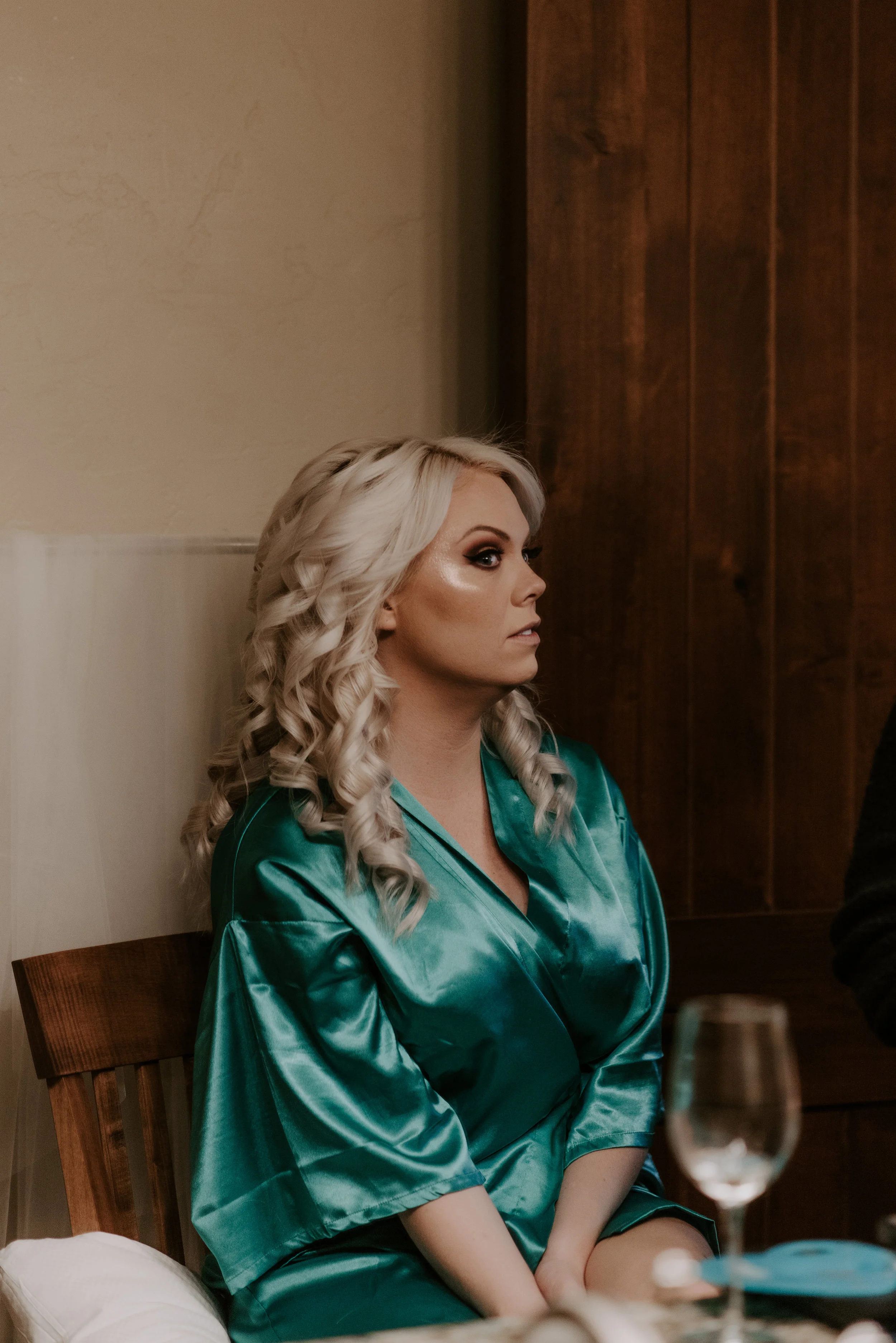  Colorado elopement photographer. Bride and groom getting ready before ceremony. 