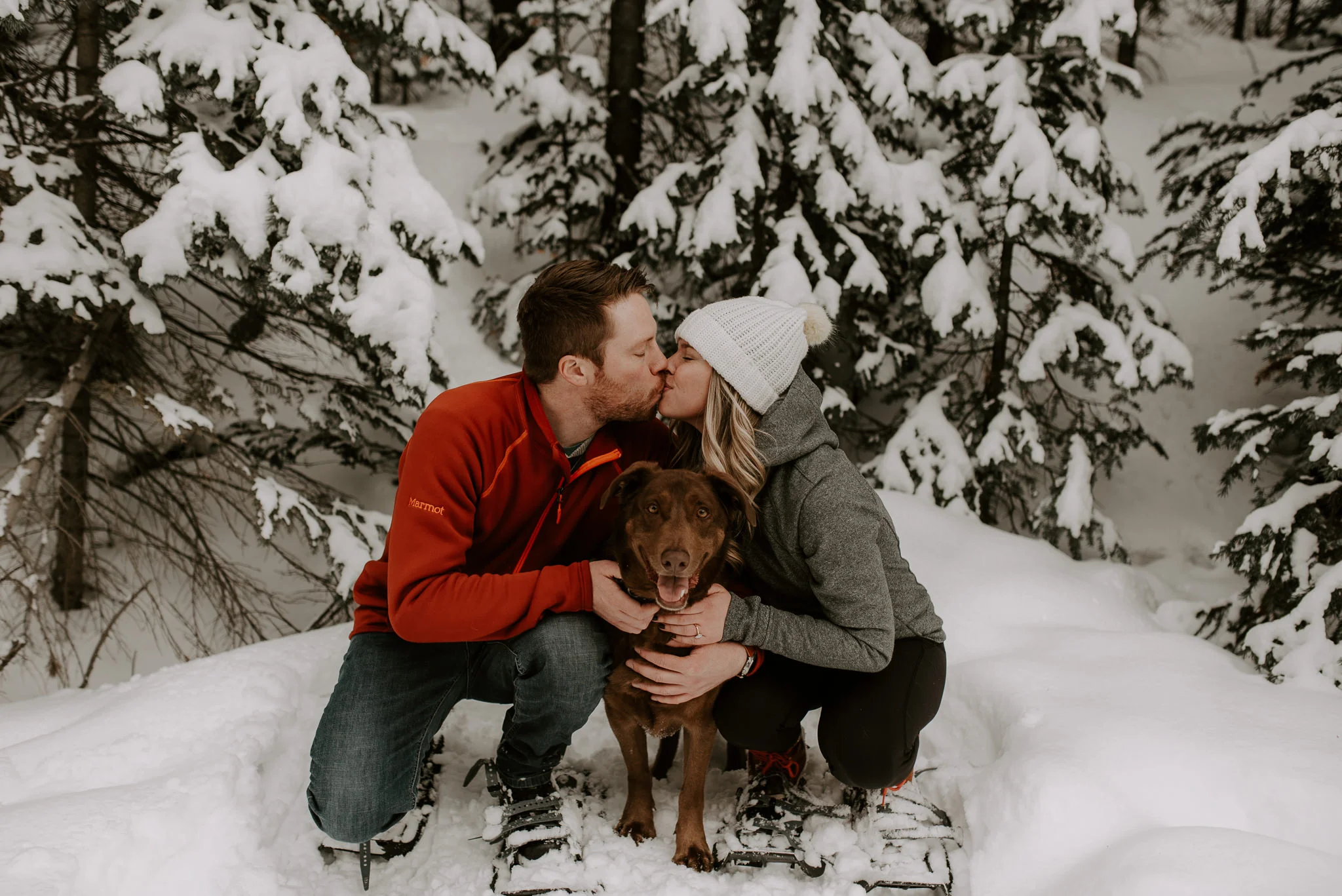  Winter adventure engagement session in the mountains of Colorado. Breckenridge, Colorado wedding and elopement photographer. 