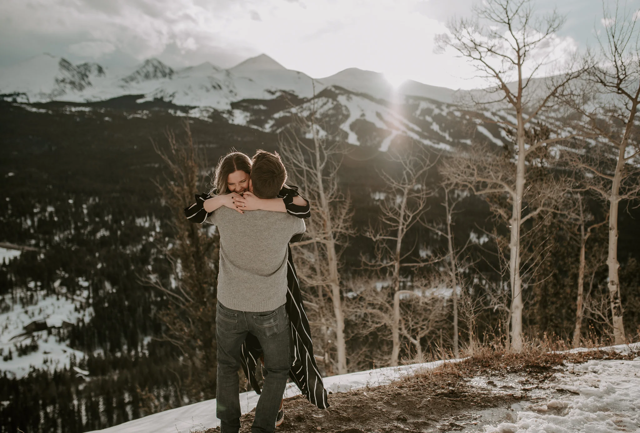  Winter elopement at Boreas Pass in Colorado 