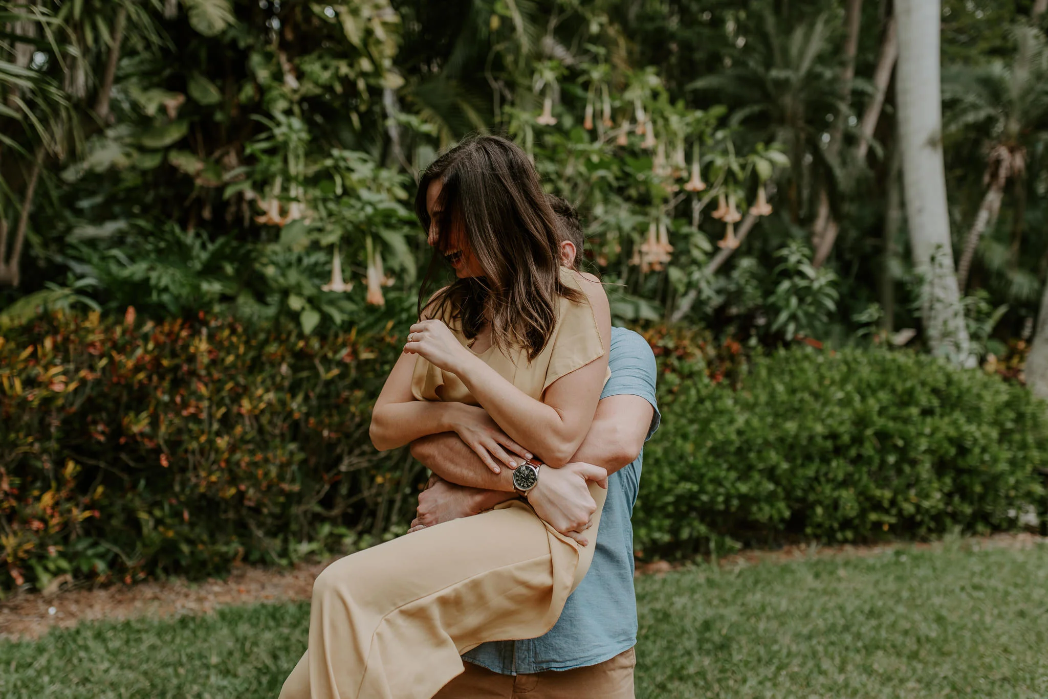  Adventure engagement session at Sunken Gardens in Tampa, Florida. Tampa wedding photographer. 