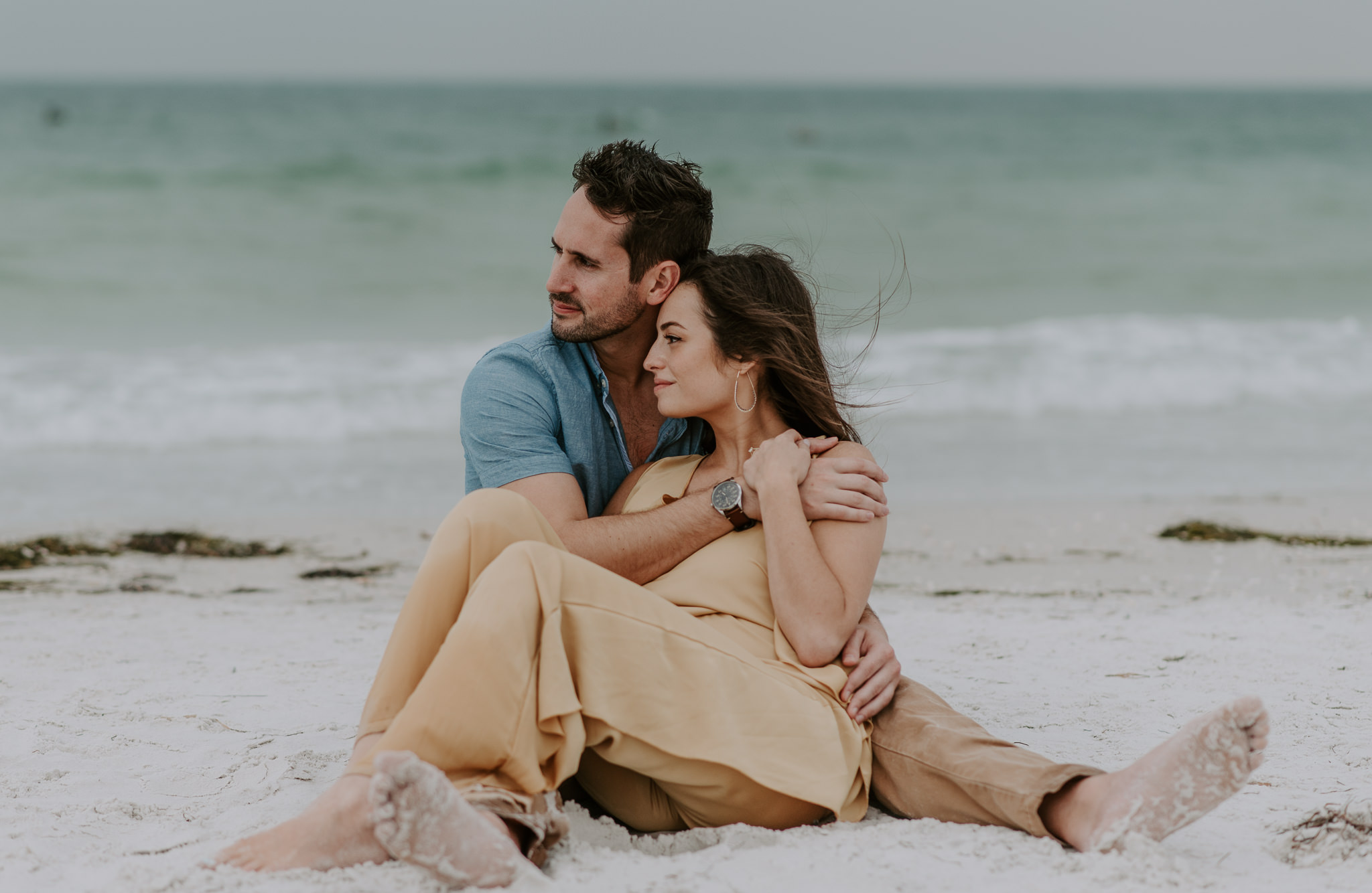  St. Petersburg engagement session photographer. Fort De Soto engagement photos 