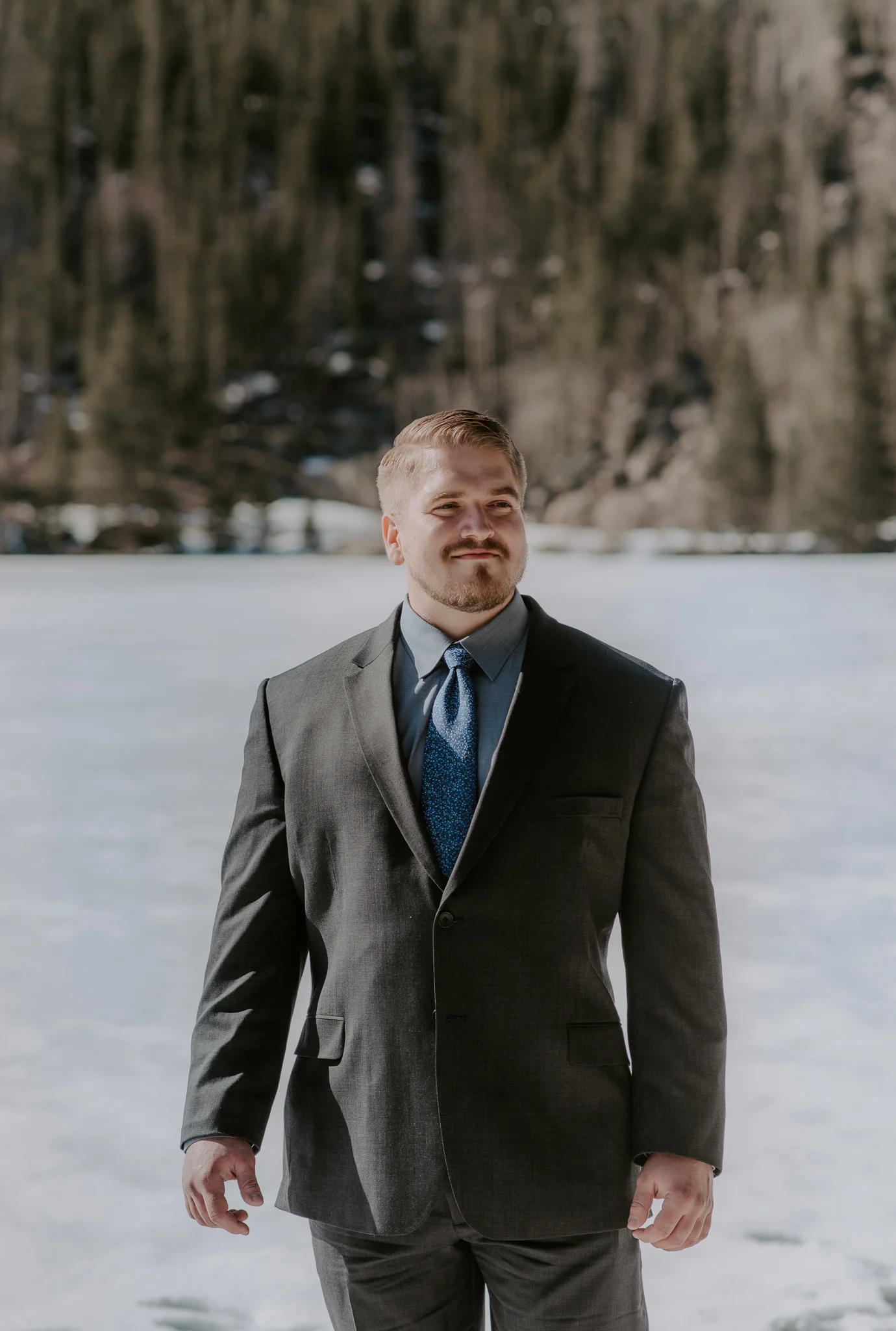  Rocky Mountain National Park elopement at Bear Lake. 
