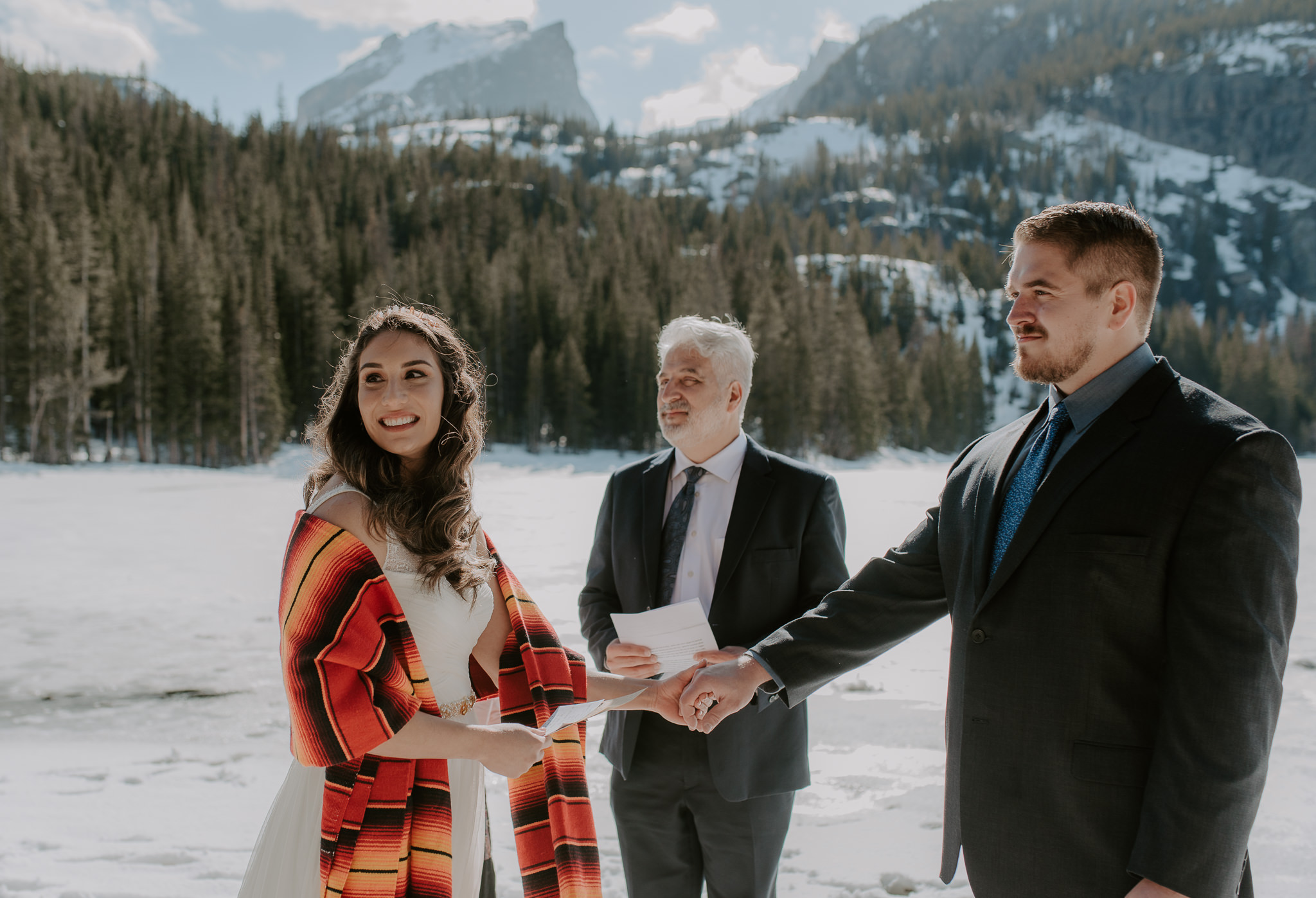 RMNP elopement at Bear Lake. Colorado wedding photographer. 