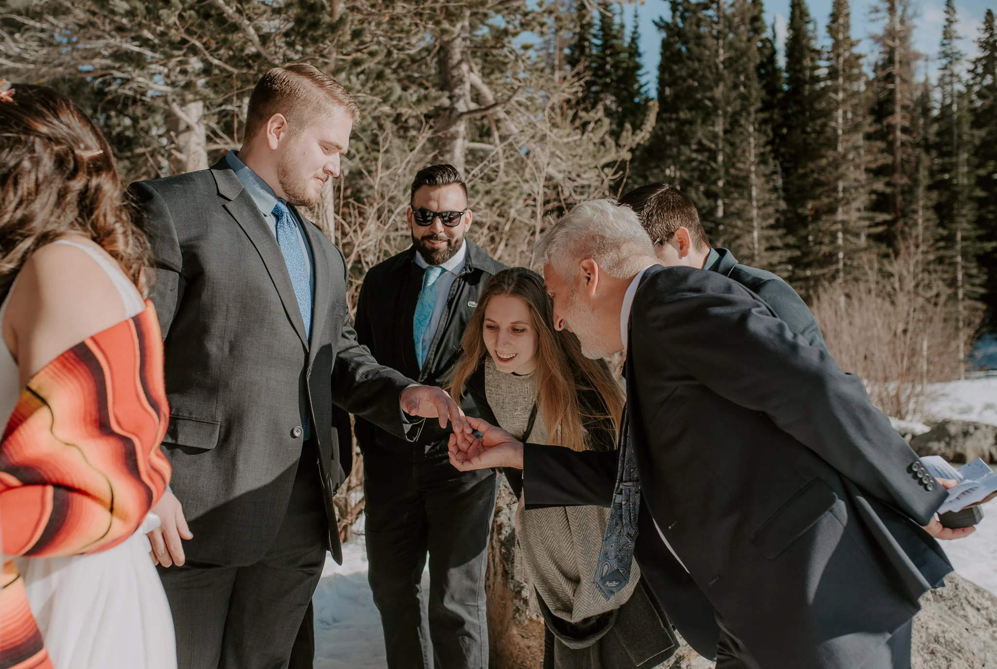  Elopement ceremony at Bear Lake in Colorado 