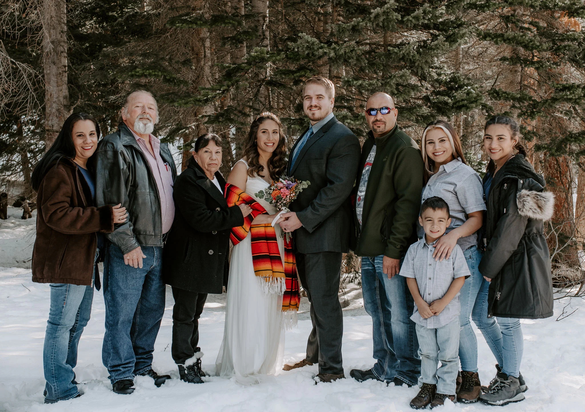  Family photos at a Bear Lake elopement in Colorado 
