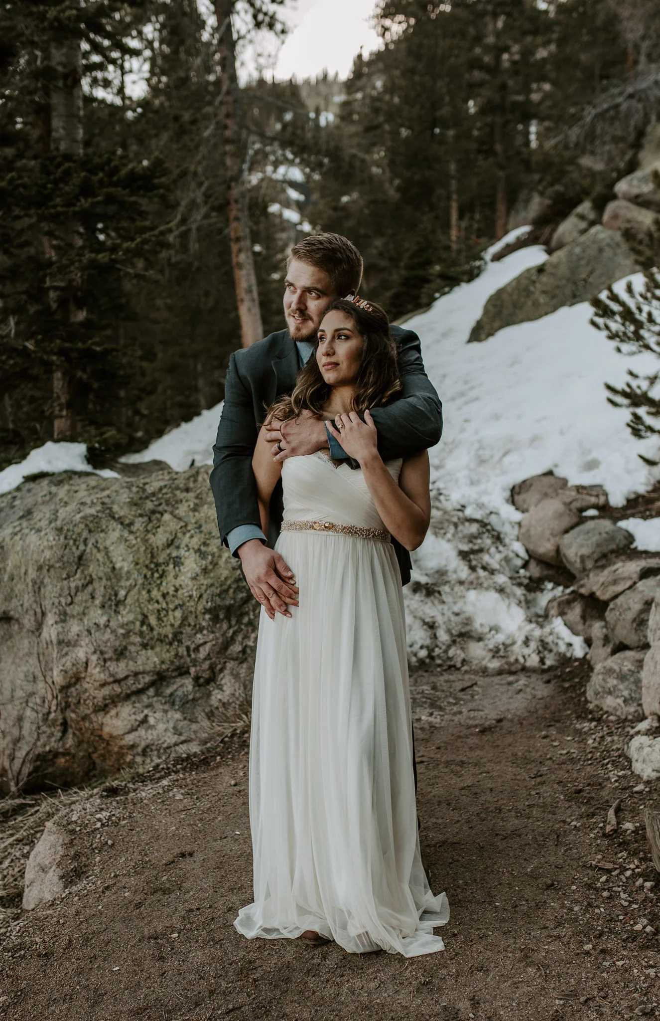  Winter wedding, Rocky Mountain National Park 