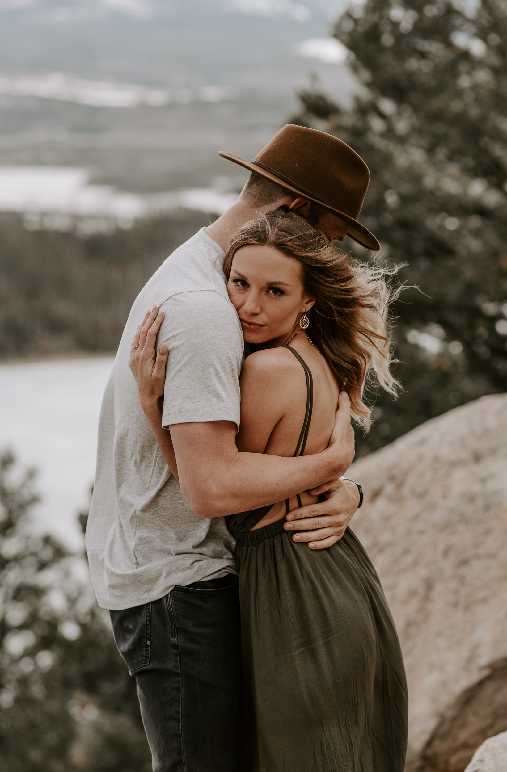  Adventure engagement session at Sapphire Point. Colorado elopement photographer. 